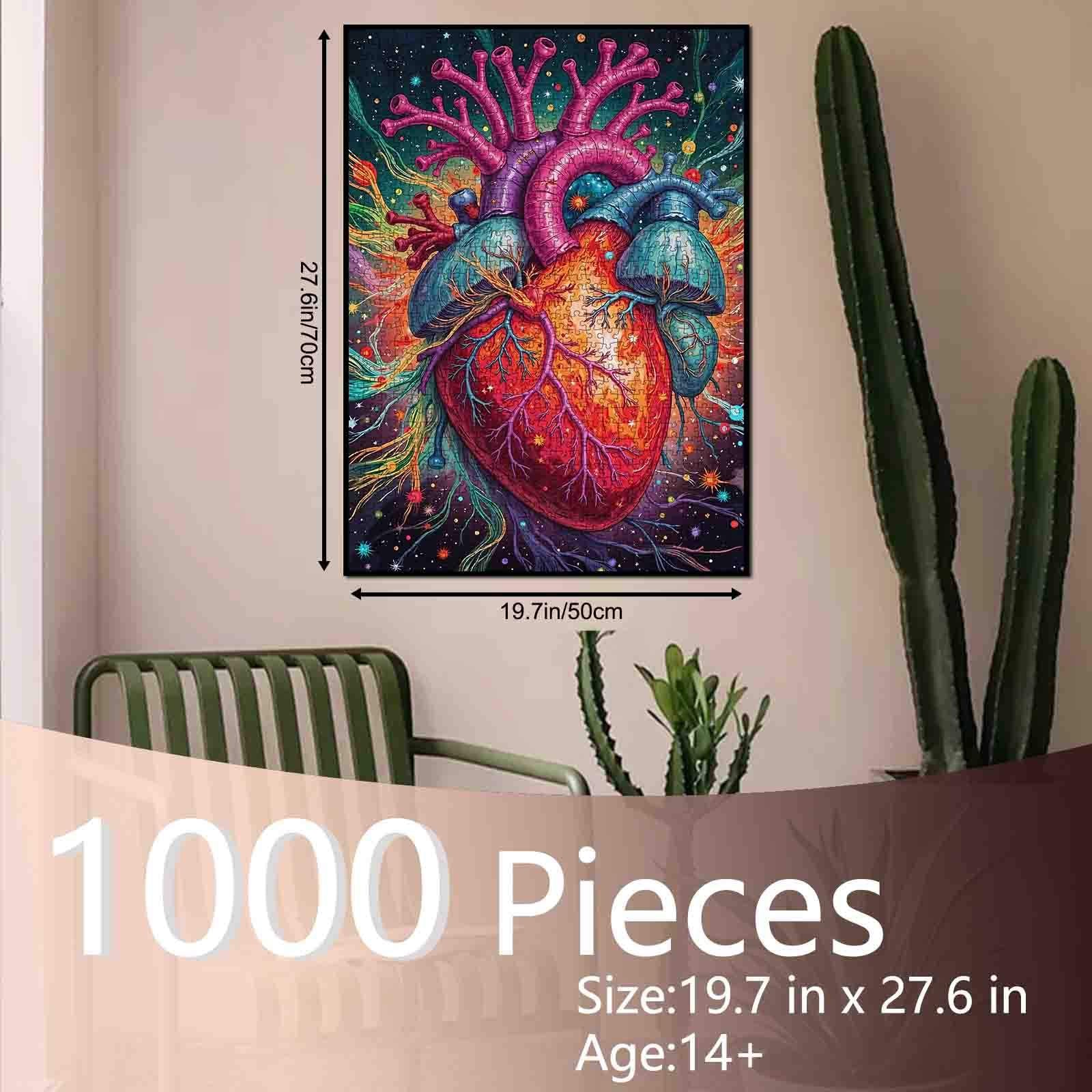 tucocoo-anatomical-heart-puzzle-1000-teile-buntes-herz image 5