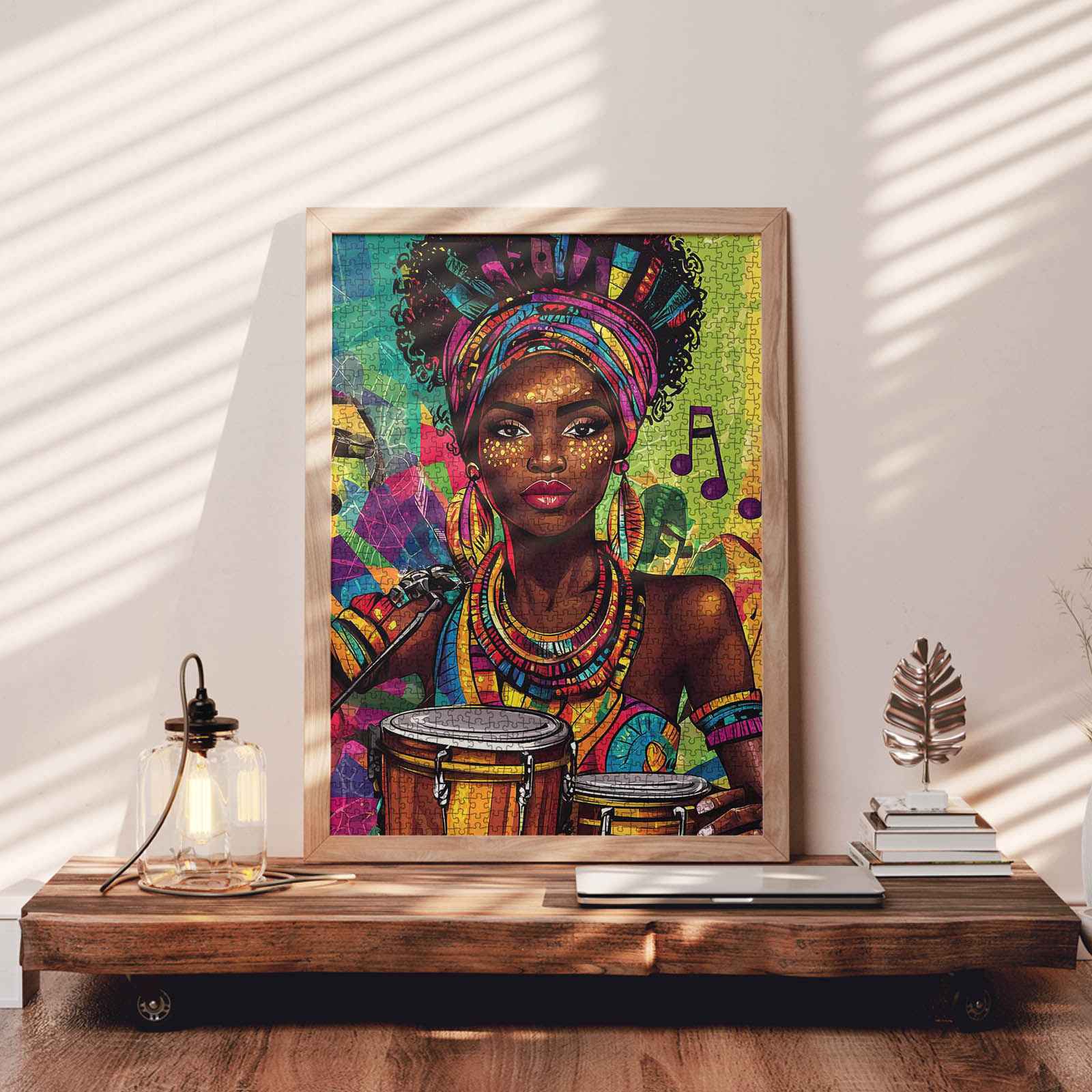 tucocoo-jigsaw-vibrant-african-drummer-puzzle-1000-teile image 3