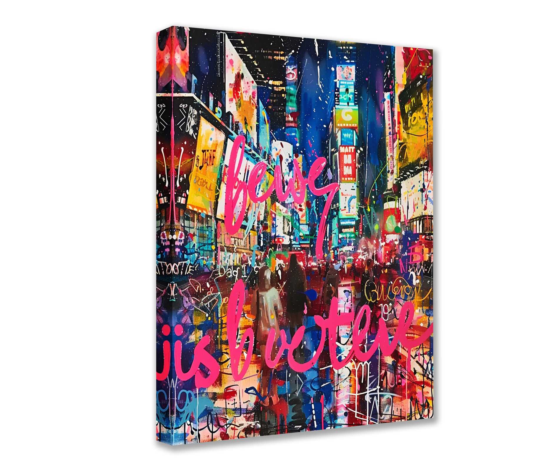 tucocoo-graffiti-times-square-leinwandbild-30x40-ungerahmt-bunt image 1