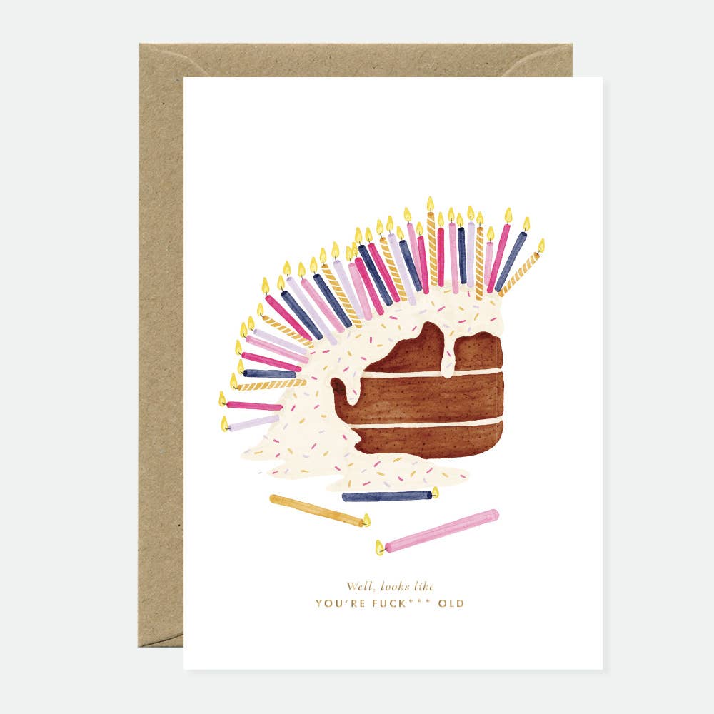 all-the-ways-to-say-greeting-cards-geburtstagskarte-goldfolie-kuchen image 1