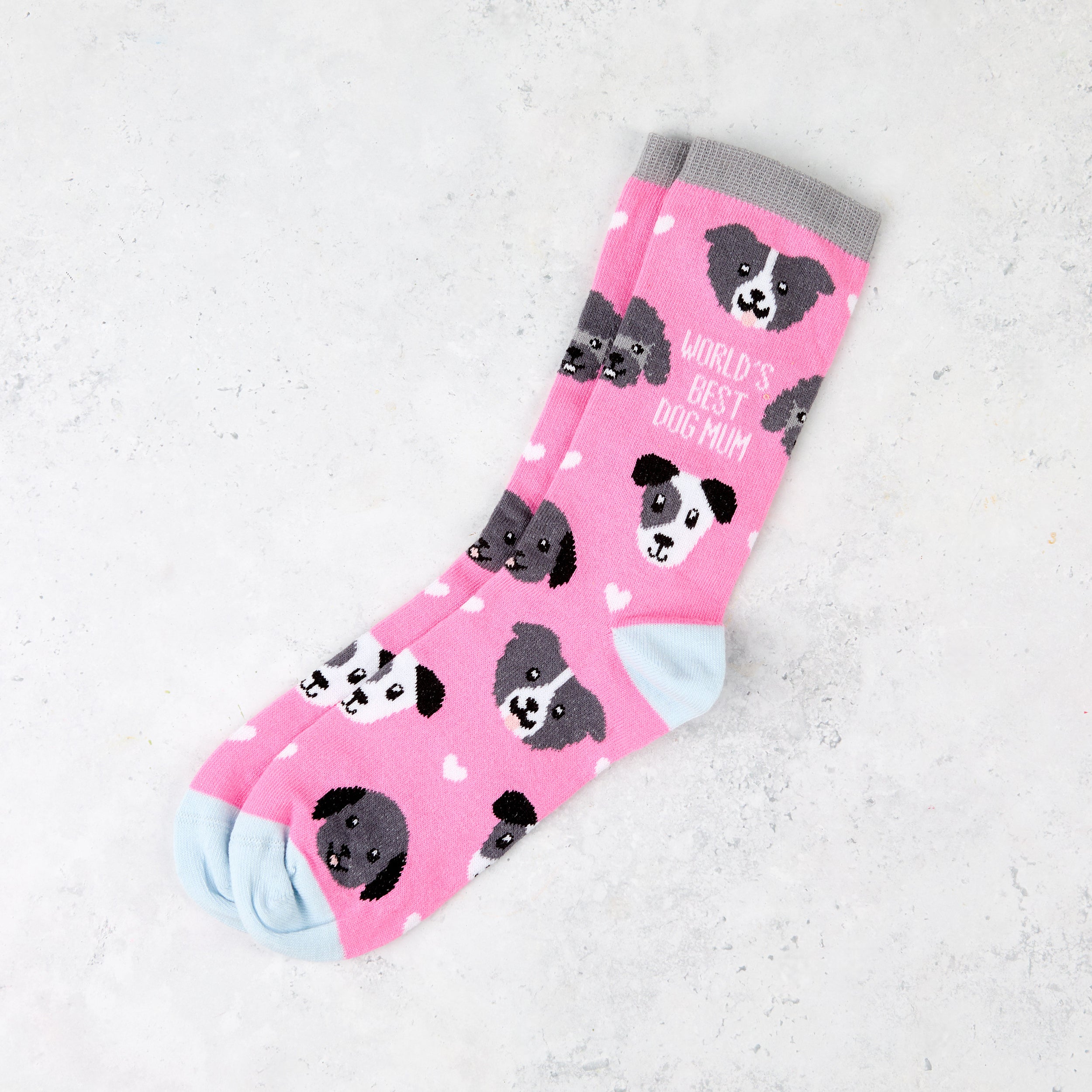 otter-house-world-s-best-dog-mum-socken-1-paar-hundemotiv image 1