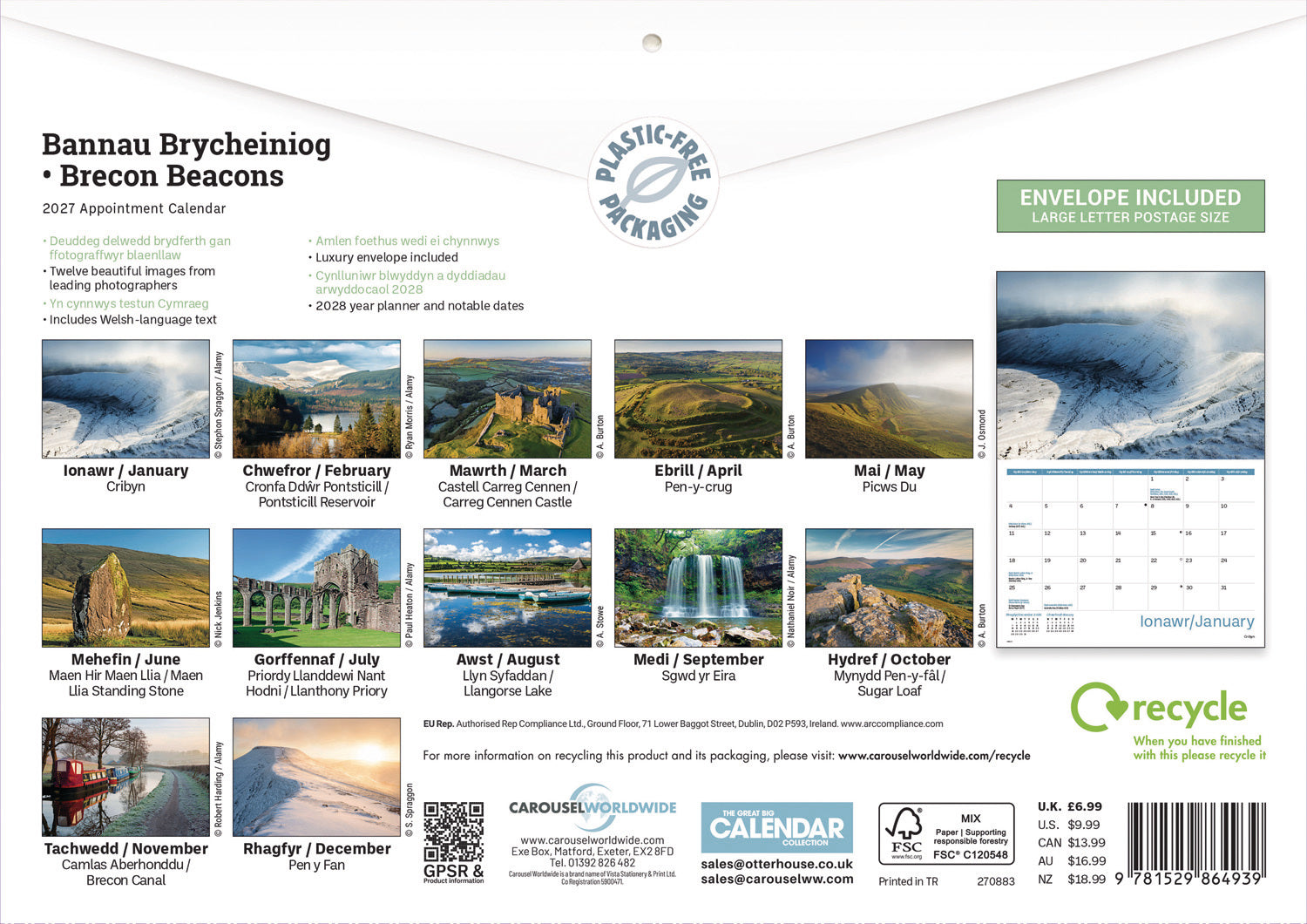 otter-house-brecon-beacons-wandkalender-2027-a4-landschaft image 2