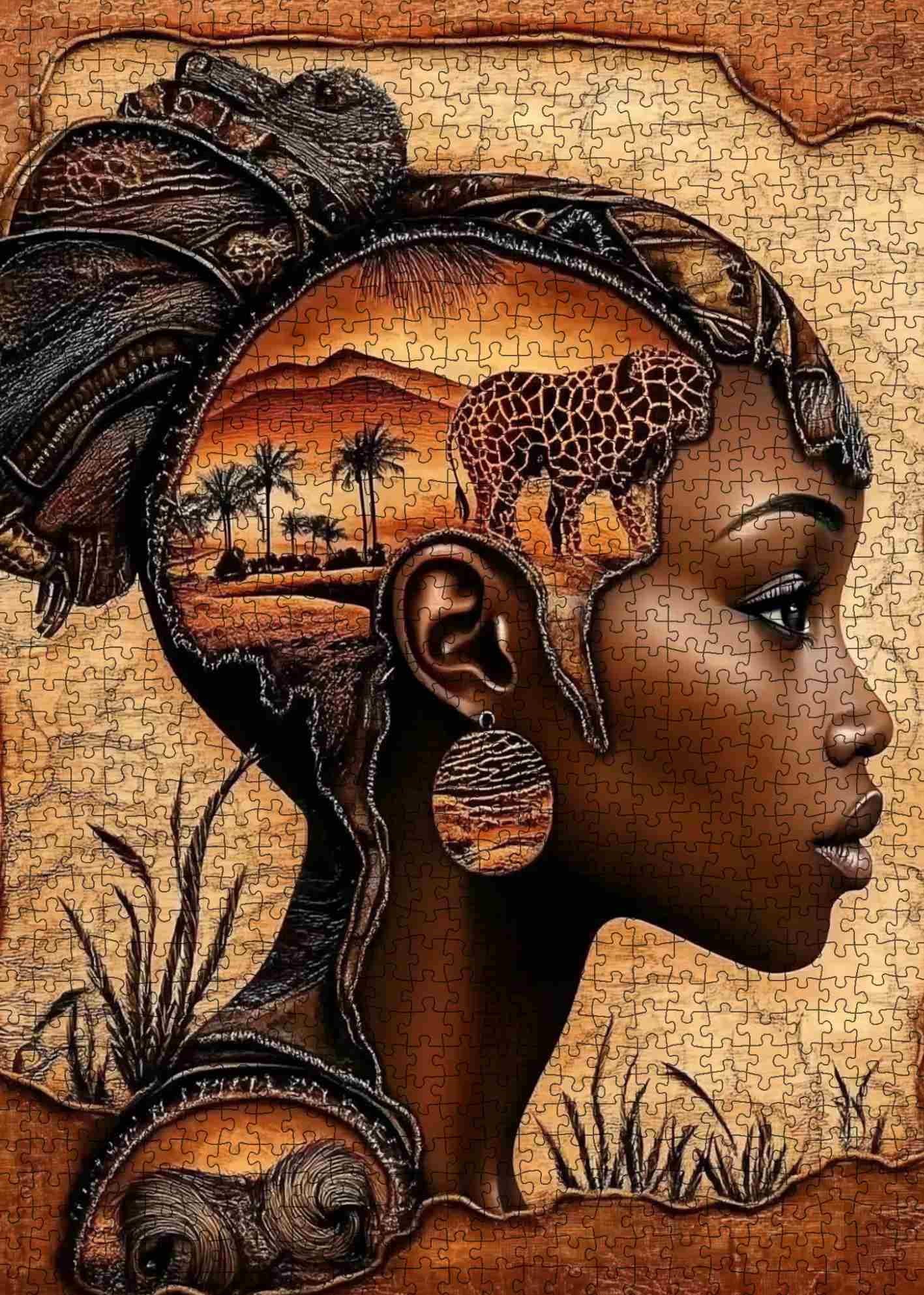 tucocoo-jigsaw-puzzles-puzzle-african-spirit-1000-teile-portrait image 2