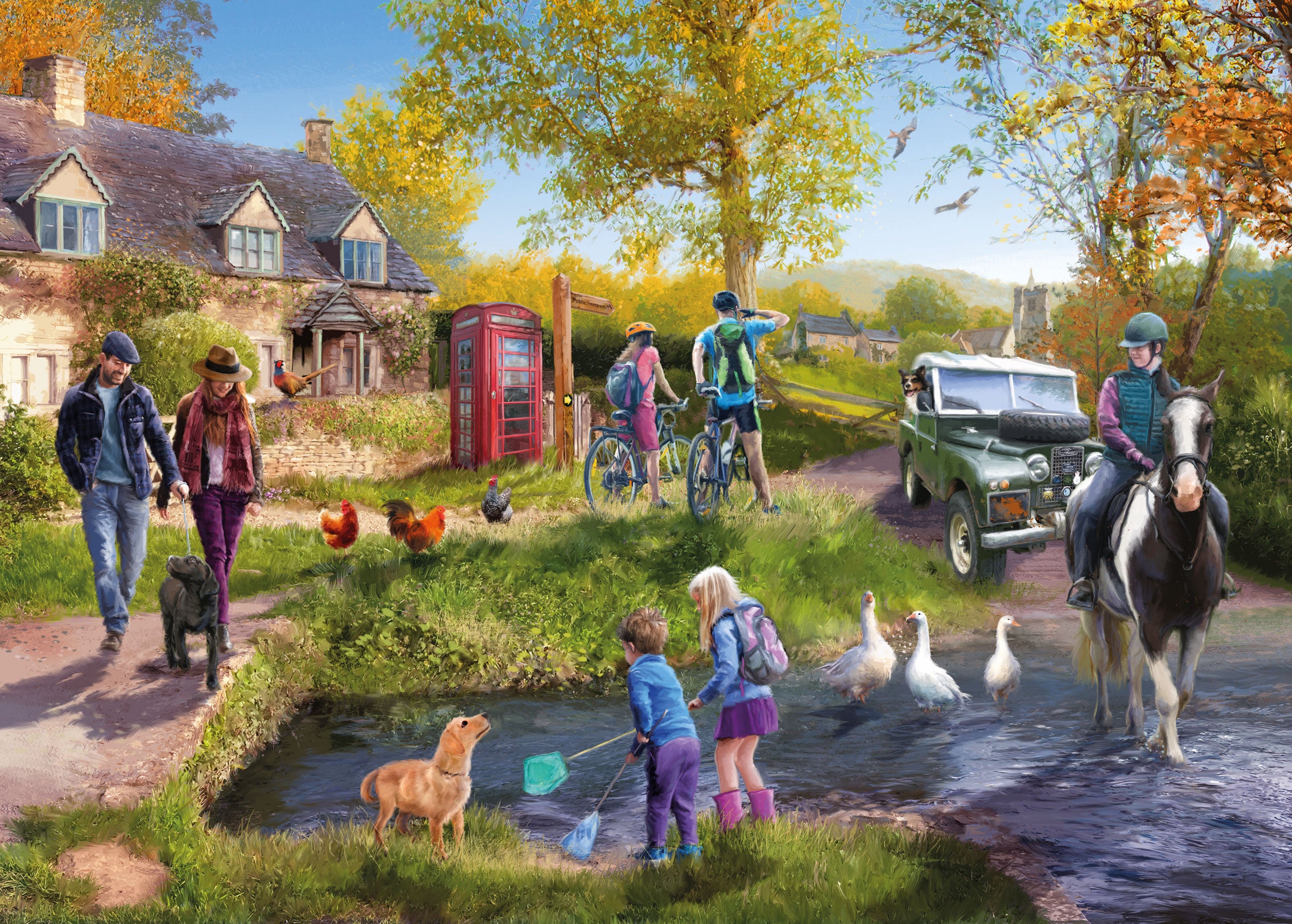 otter-house-country-afternoon-1000-teile-puzzle-landtiere-see image 1