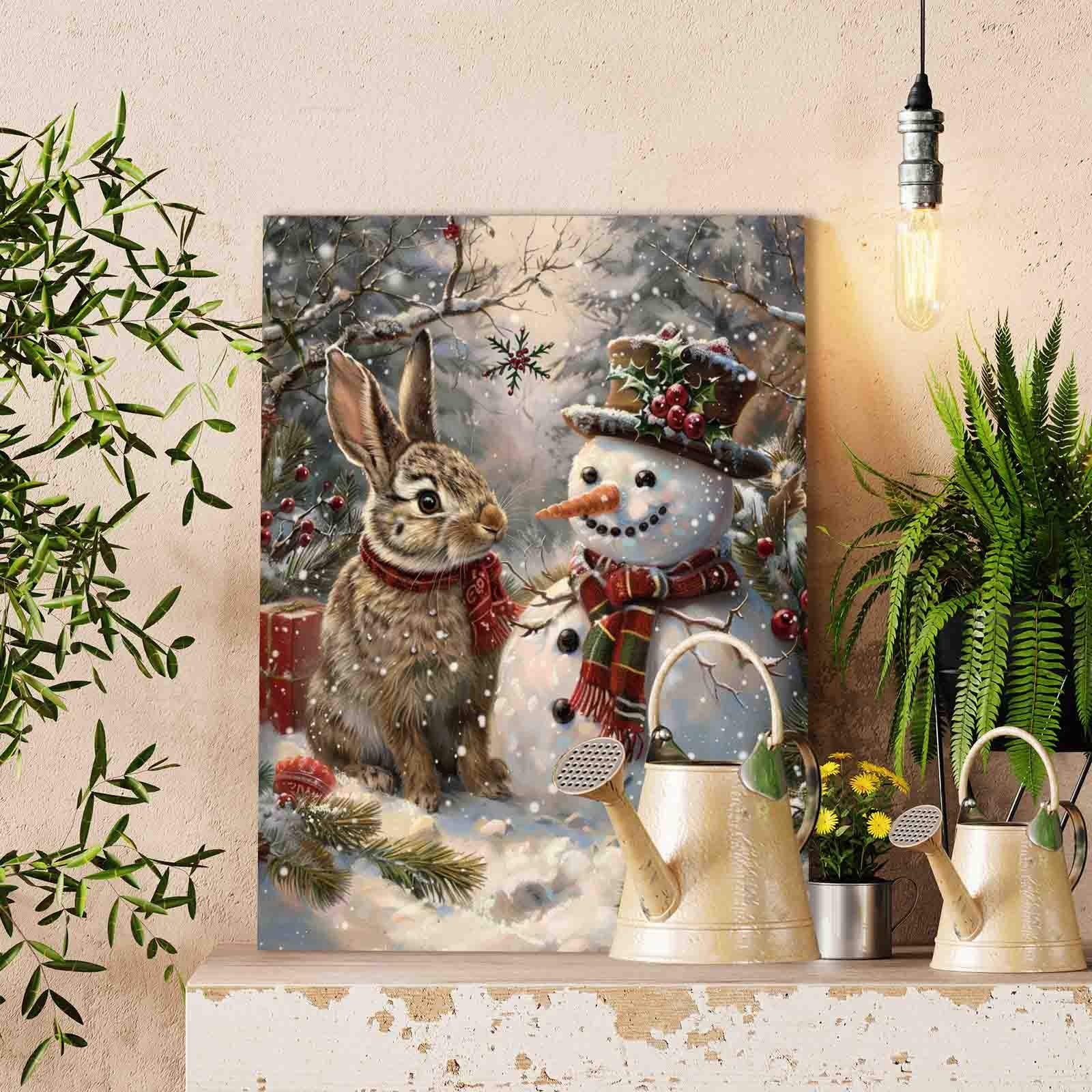 tucocoo-snow-bunny-snowman-malen-nach-zahlen-40x50-weihnachten image 2