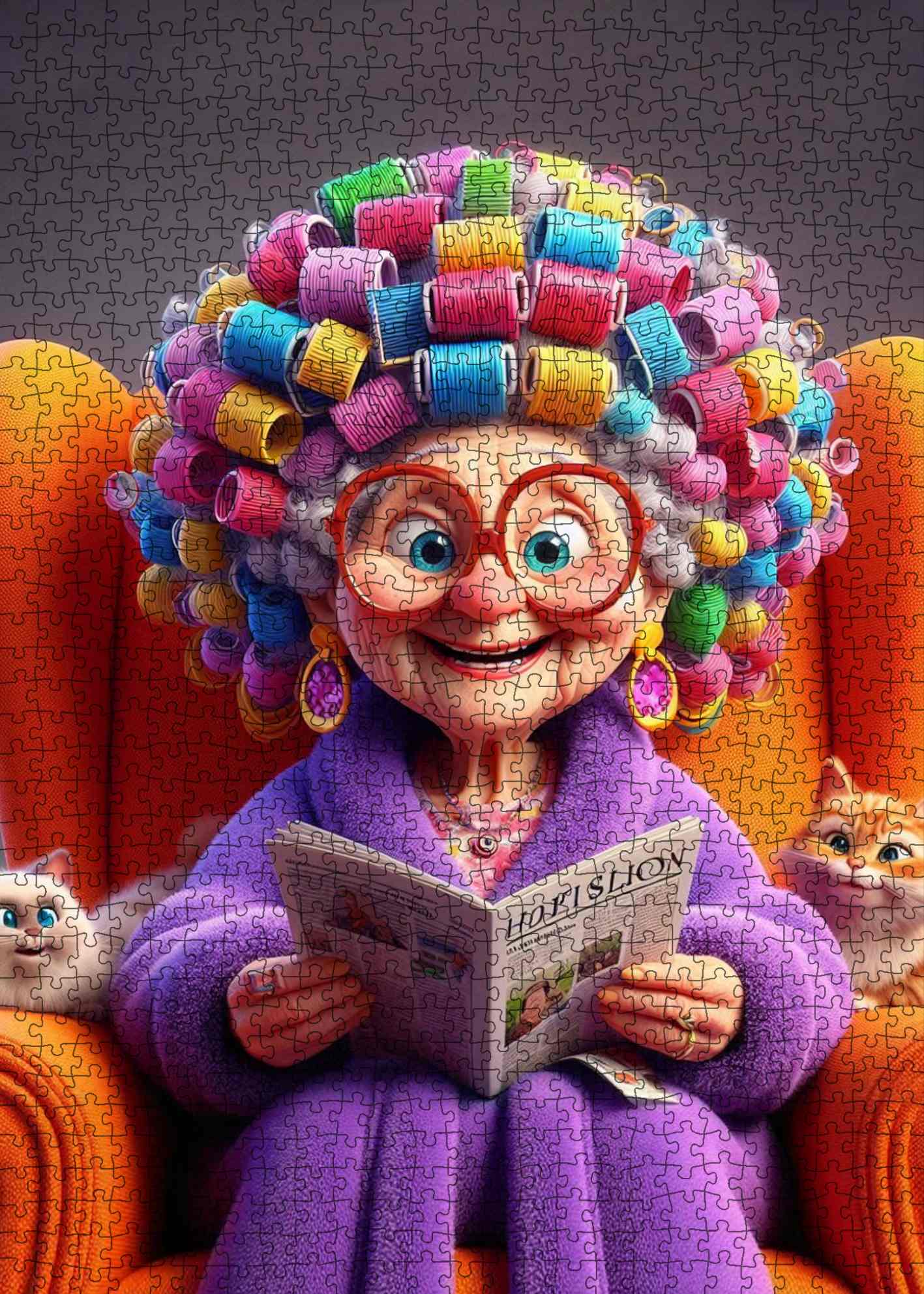 tucocoo-colorful-curlers-grandma-puzzle-1000-teile-oma image 2