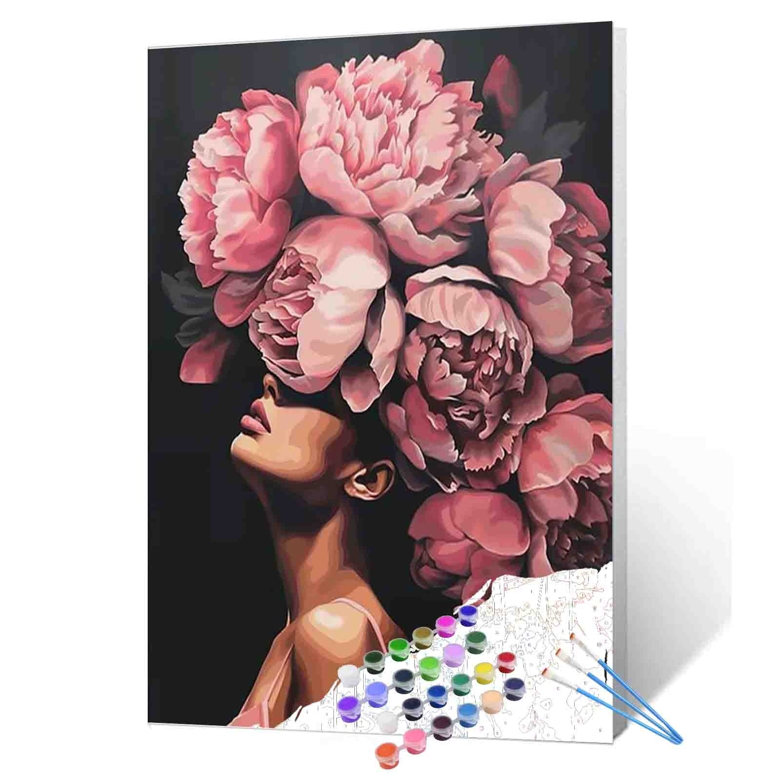 tucocoo-paint-by-numbers-fashion-head-malset-40x50cm-frau image 1