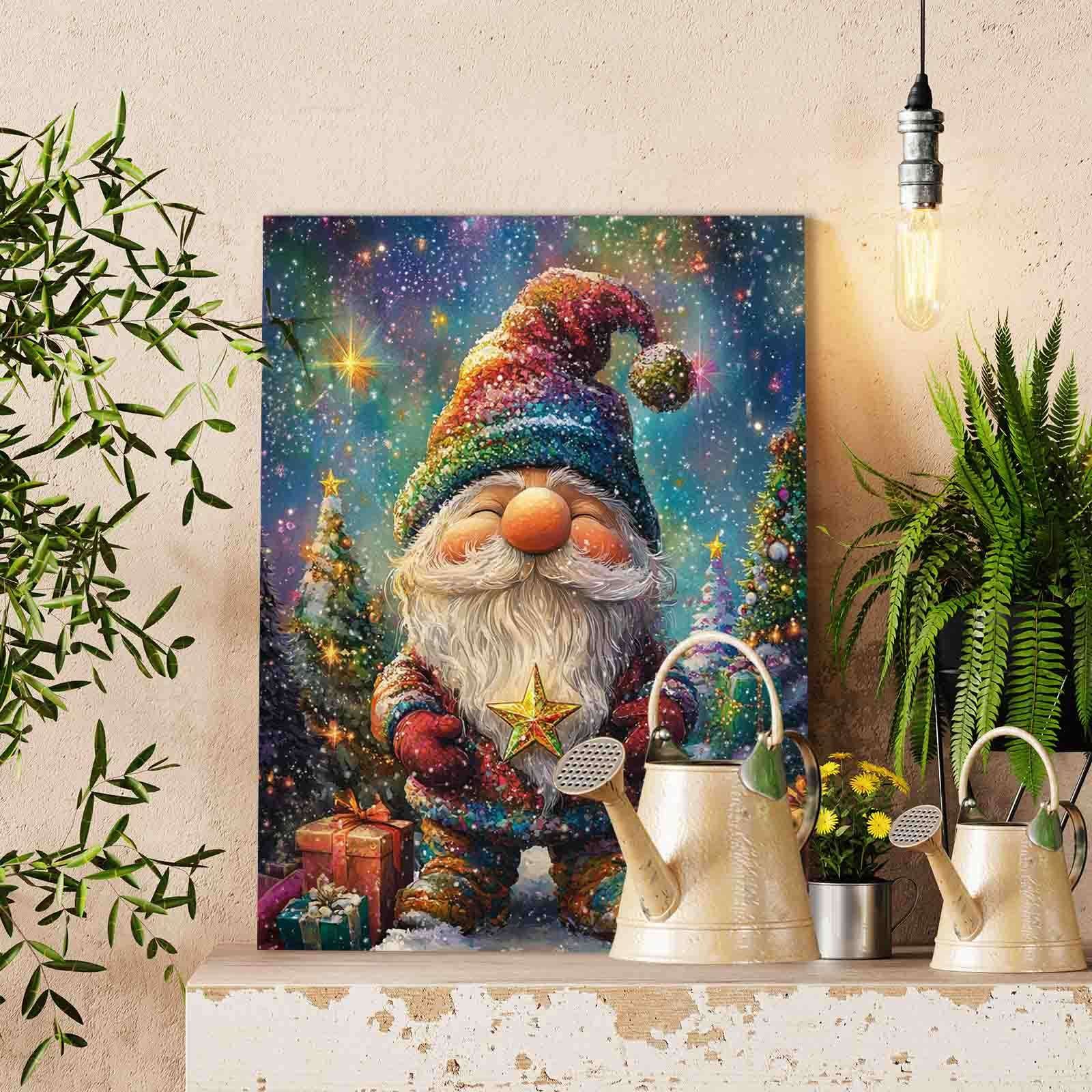 tucocoo-smiling-gnome-rainbow-malen-nach-zahlen-weihnachten image 2