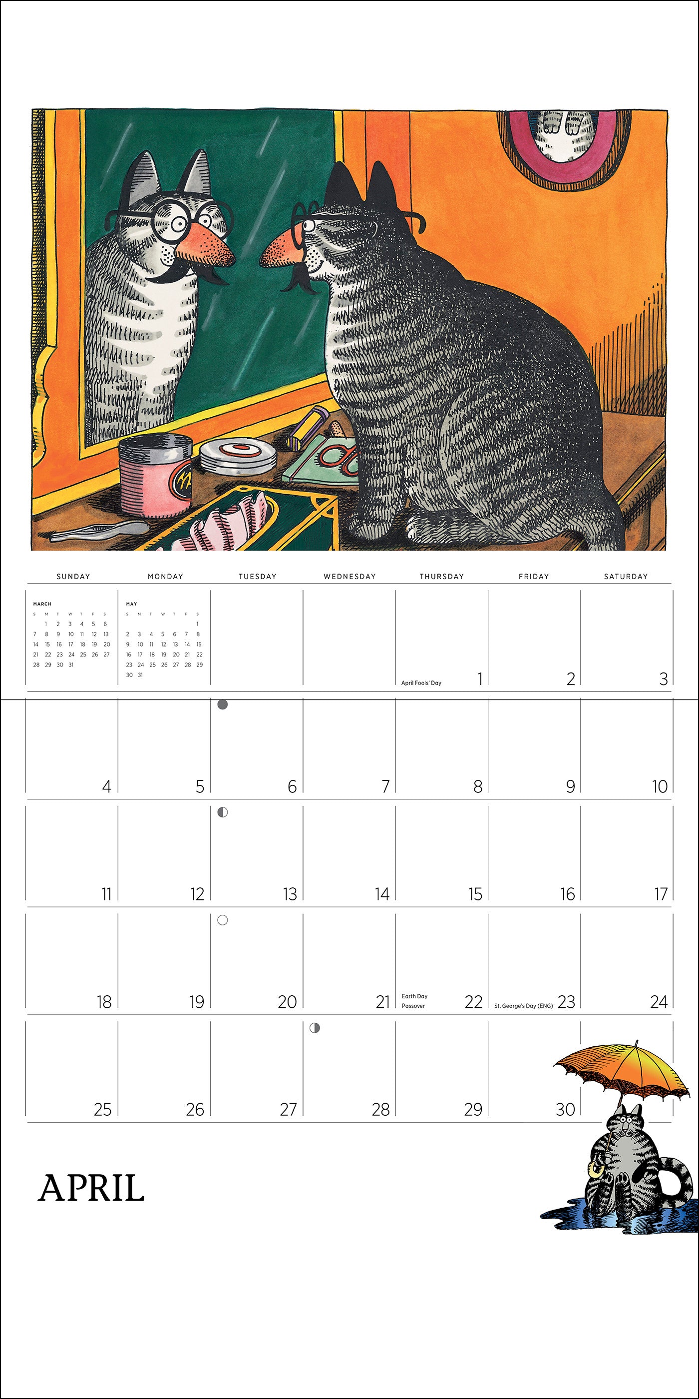 pomegranate-b-kliban-catcalendar-2027-wandkalender-katzen image 5