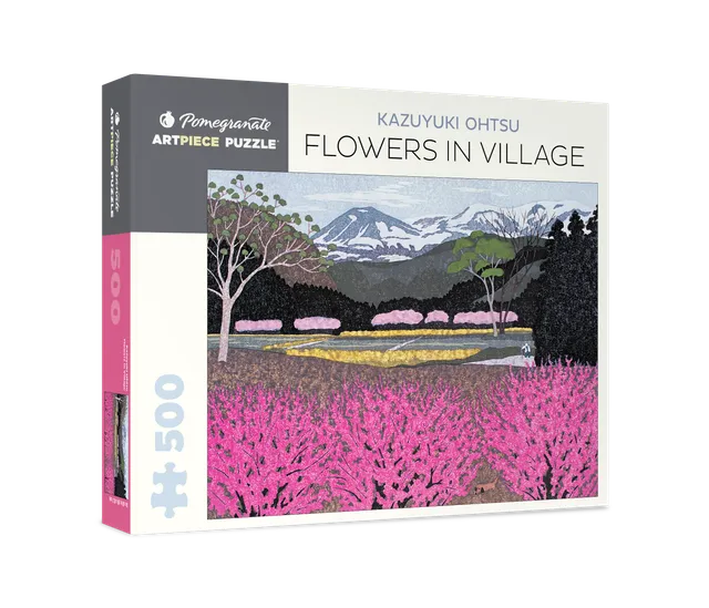 pomegranate-ohtsu-flowers-in-village-puzzle-500-teile-japan image 1