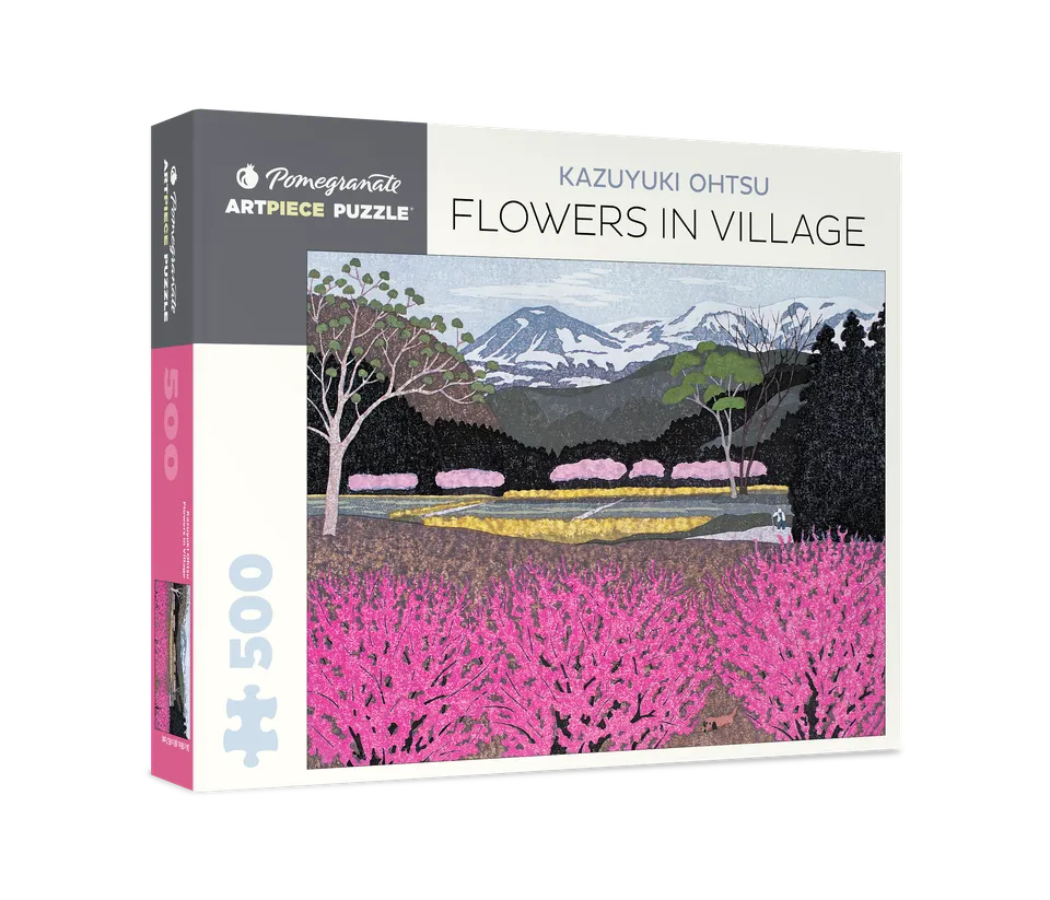 pomegranate-ohtsu-flowers-in-village-puzzle-500-teile-japan image 1