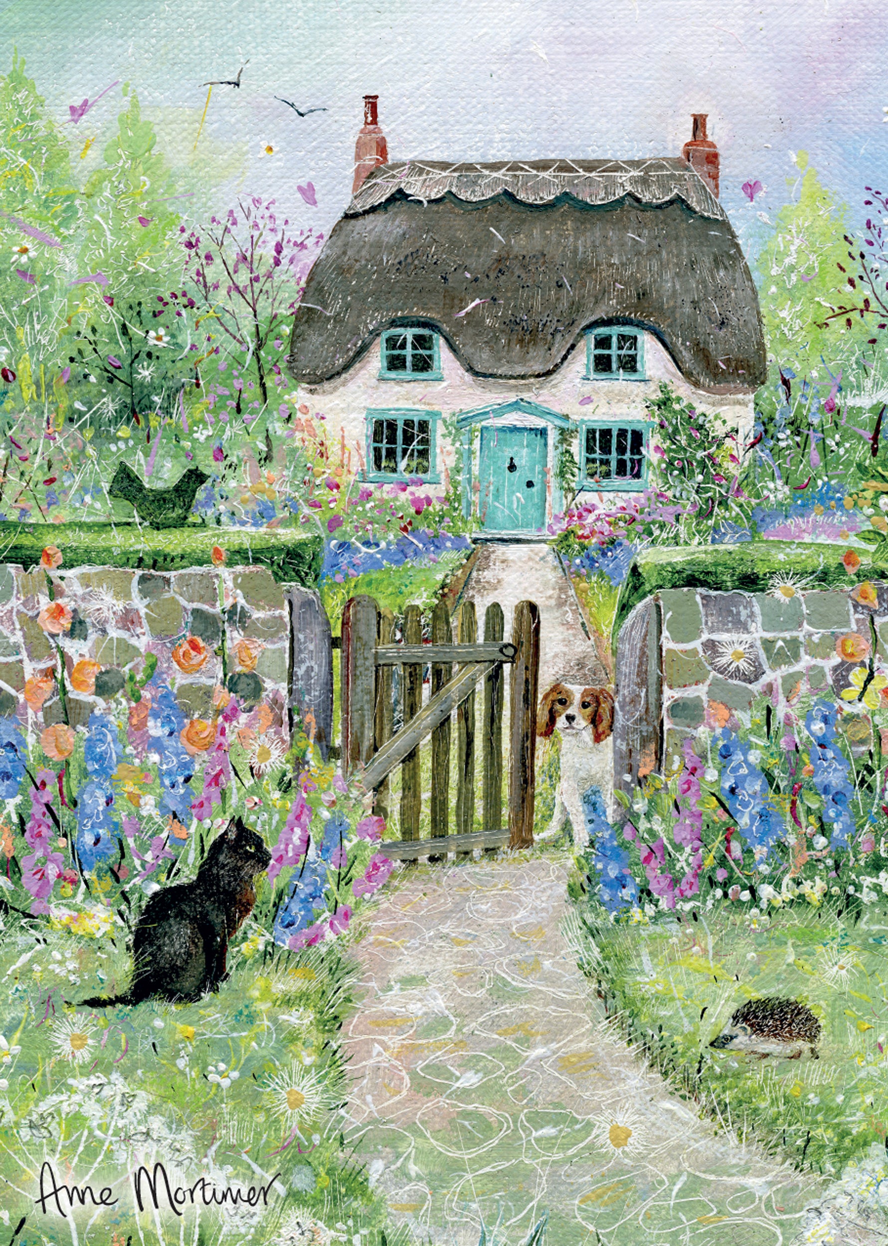 otter-house-mini-klappkarten-countryside-cottage-6er-set image 2