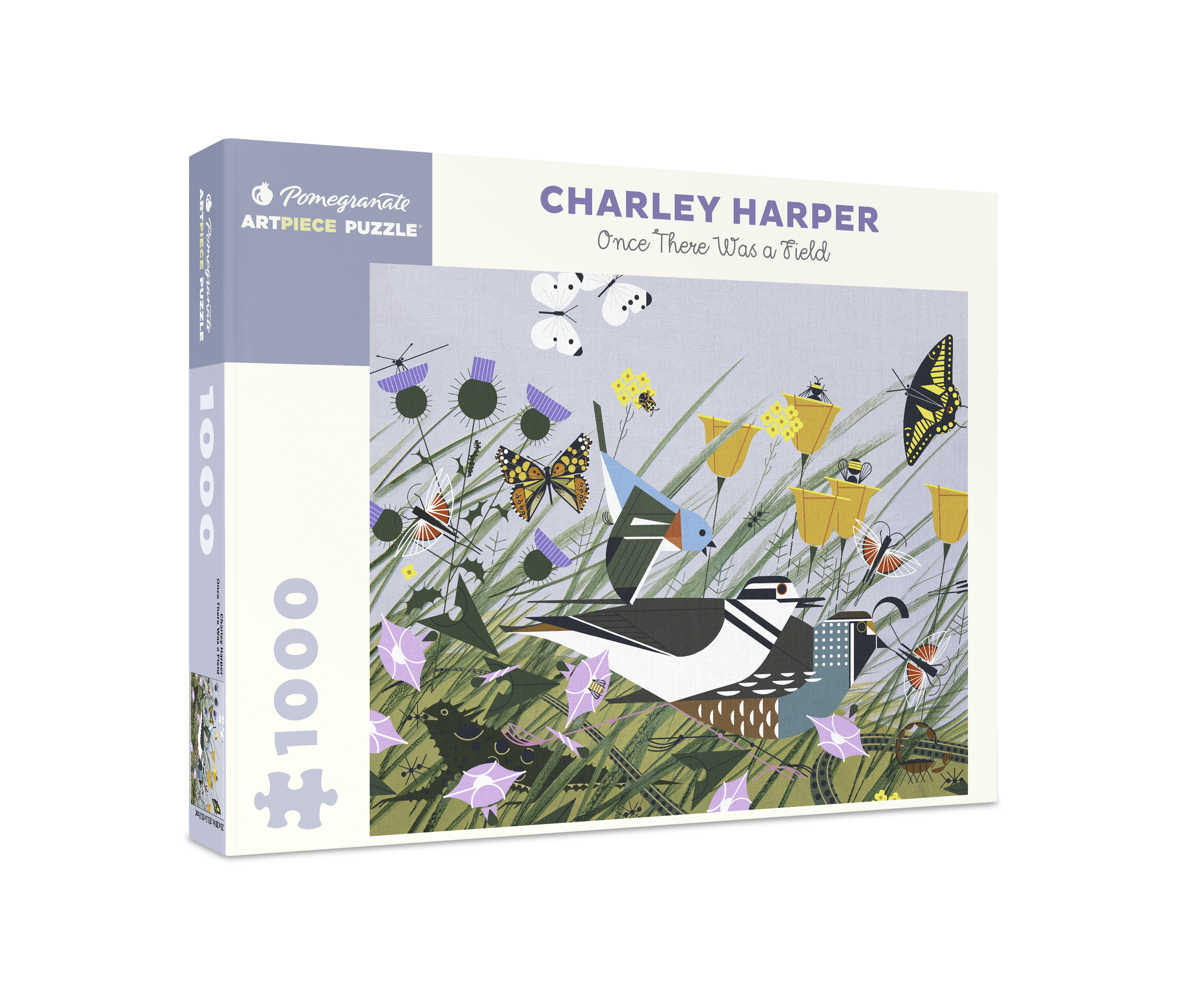 pomegranate-charley-harper-puzzle-1000-teile-once-there-was-a-field image 1