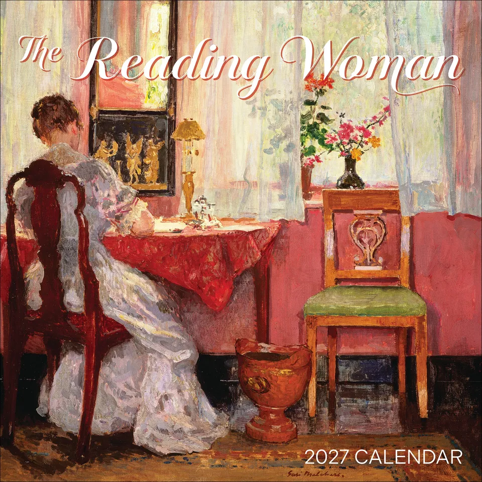 pomegranate-reading-woman-2027-wandkalender-literatur image 1