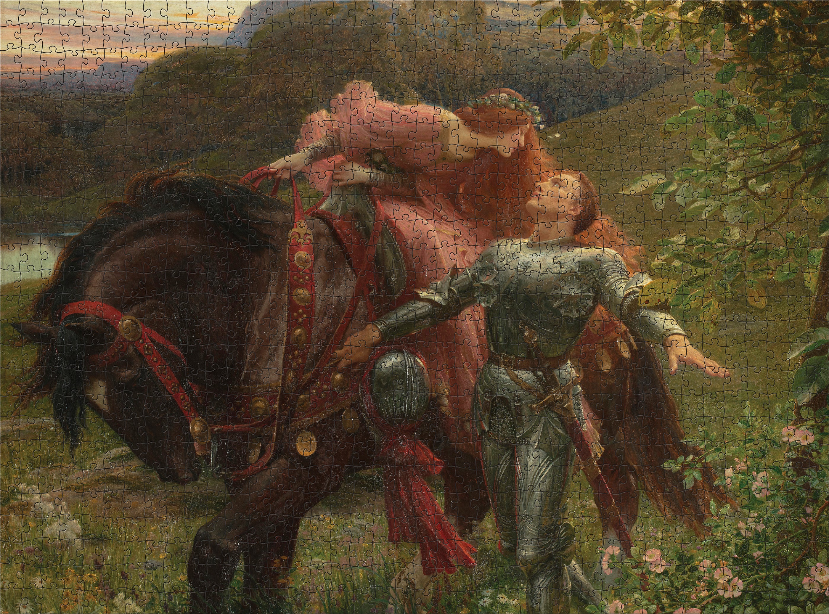 pomegranate-frank-dicksee-la-belle-dame-sans-merci-puzzle-1000-teile image 2