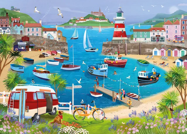otter-house-harbour-lighthouse-puzzle-1000-teile-sommer image 1