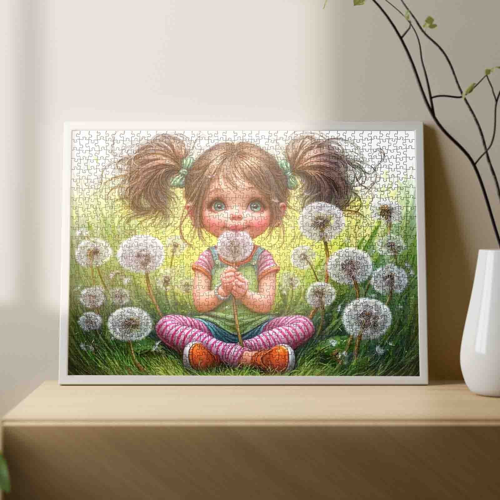 tucocoo-cute-cartoon-girl-pusteblume-puzzle-1000-teile image 3