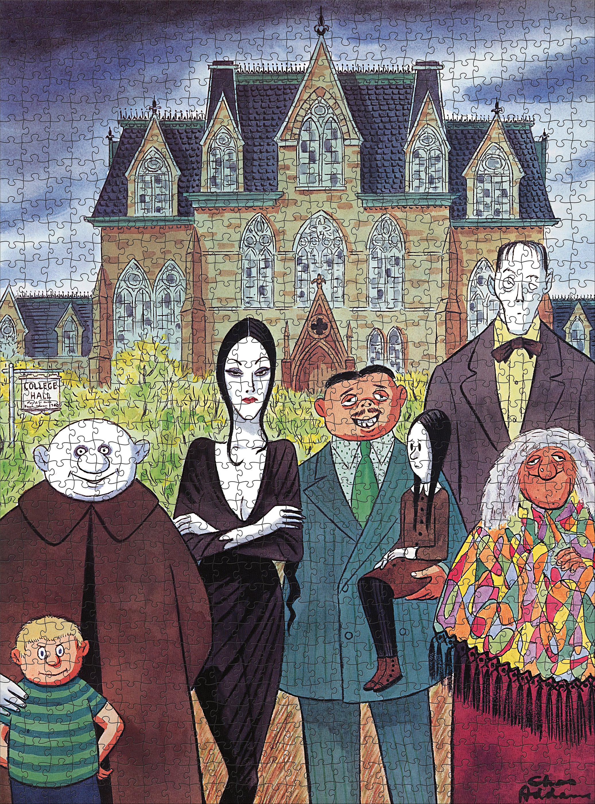 pomegranate-jigsaw-puzzles-the-addams-family-puzzle-1000-teile-humor image 2