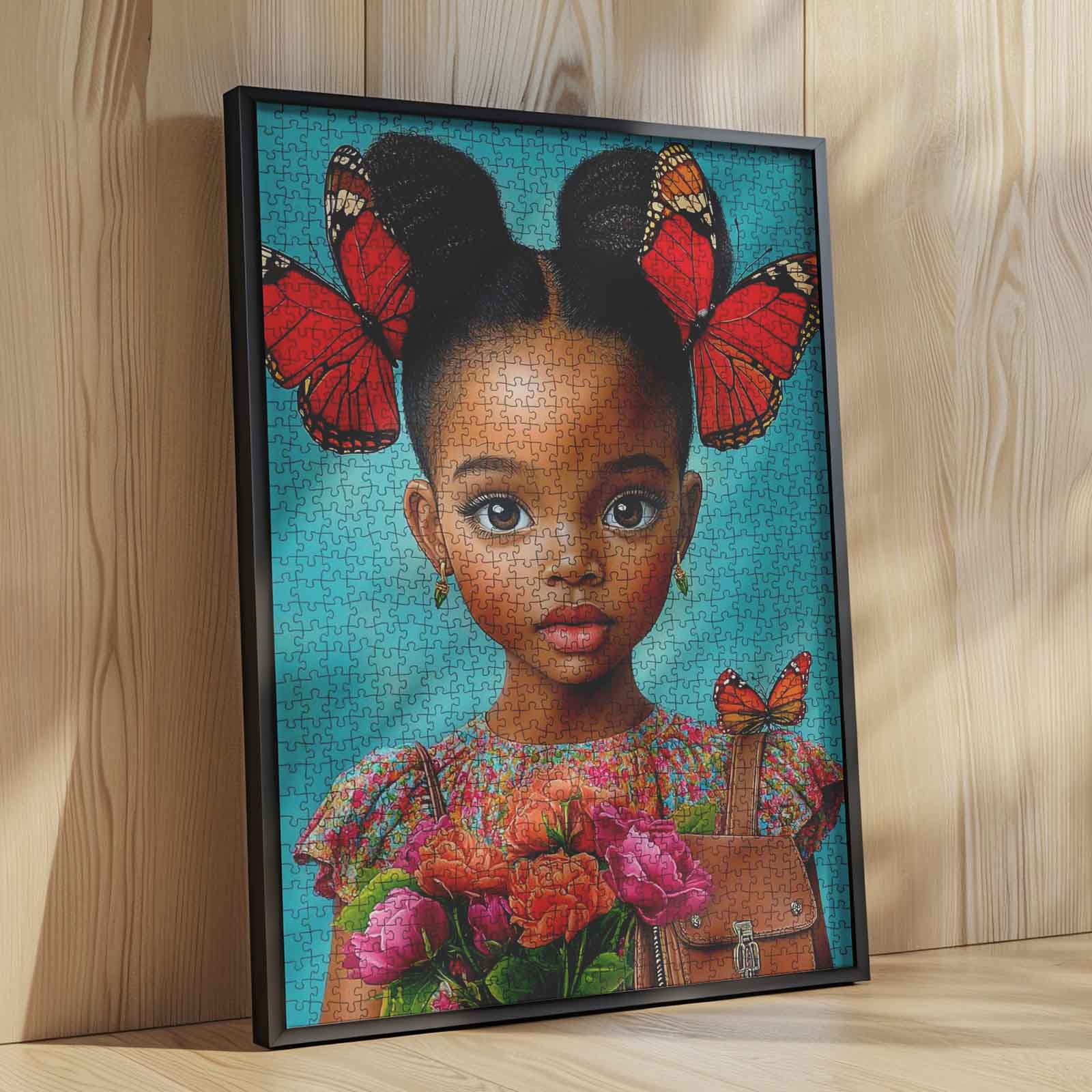 tucocoo-jigsaw-puzzles-butterfly-girl-with-flowers-puzzle-1000-teile image 4