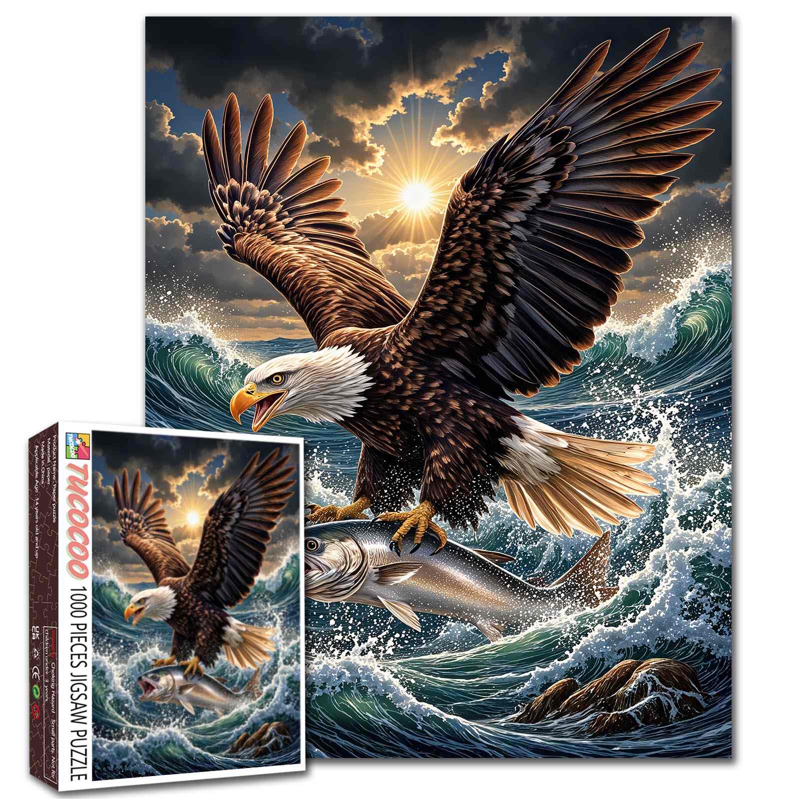 tucocoo-storm-sea-eagle-puzzle-1000-teile-adler image 1