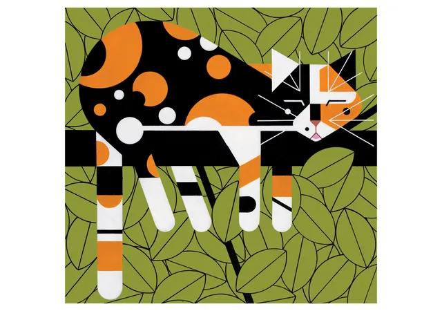 pomegranate-charley-harper-limp-on-a-limb-geburtstagskarte image 1