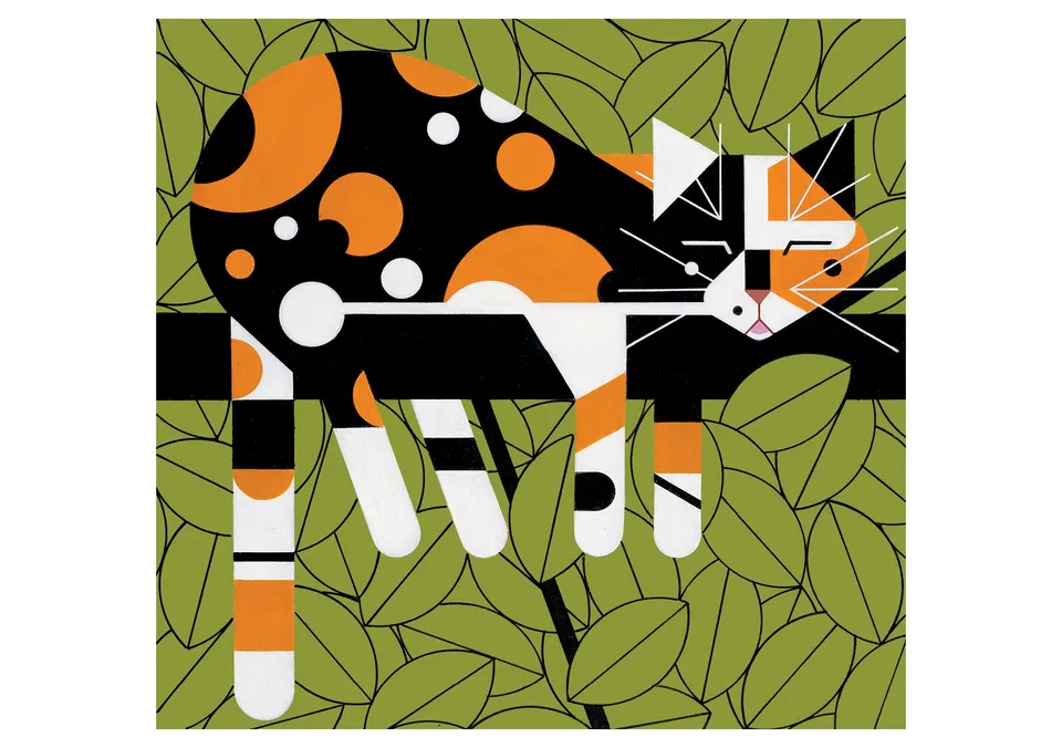 pomegranate-charley-harper-limp-on-a-limb-geburtstagskarte image 1