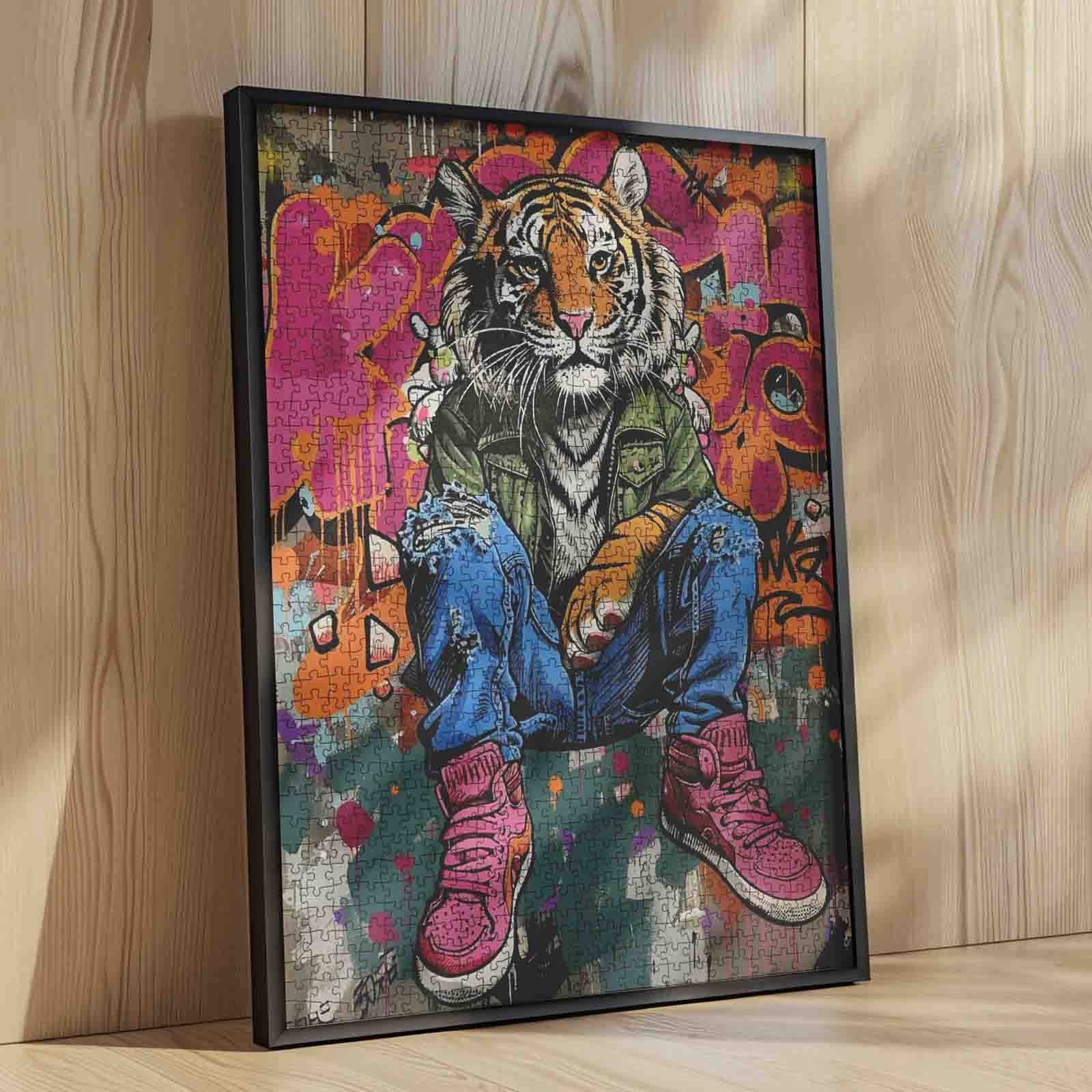 tucocoo-street-style-tiger-puzzle-1000-teile-tiermotiv-graffiti image 4