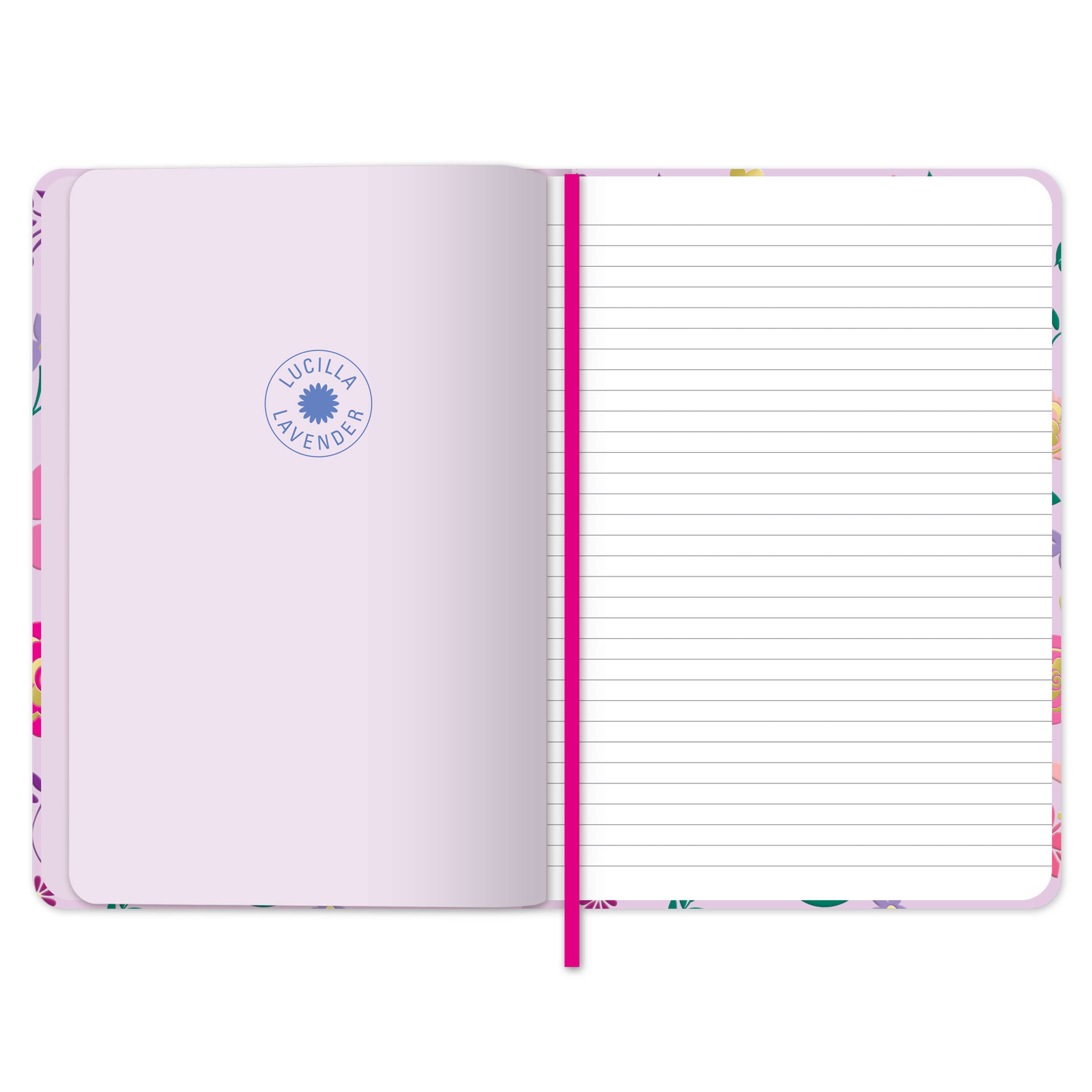 otter-house-scatterly-notizbuch-lucilla-lavender-blumen-softcover image 2
