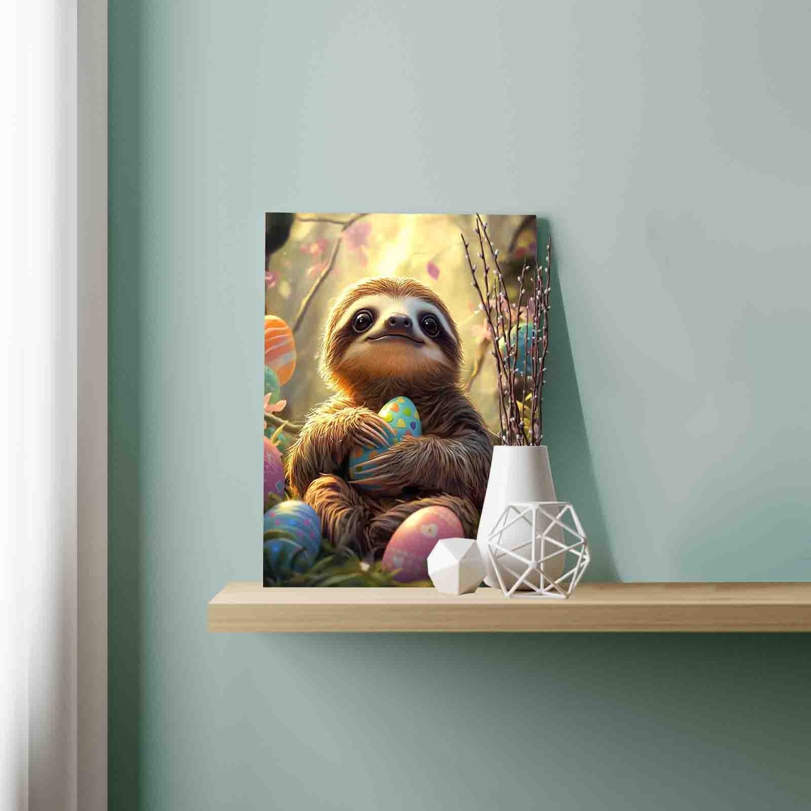 tucocoo-paint-by-numbers-easter-hug-sloth-malen-nach-zahlen-40x50 image 3