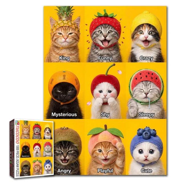 tucocoo-funny-cat-puzzle-1000-teile-katzen-lustig image 1