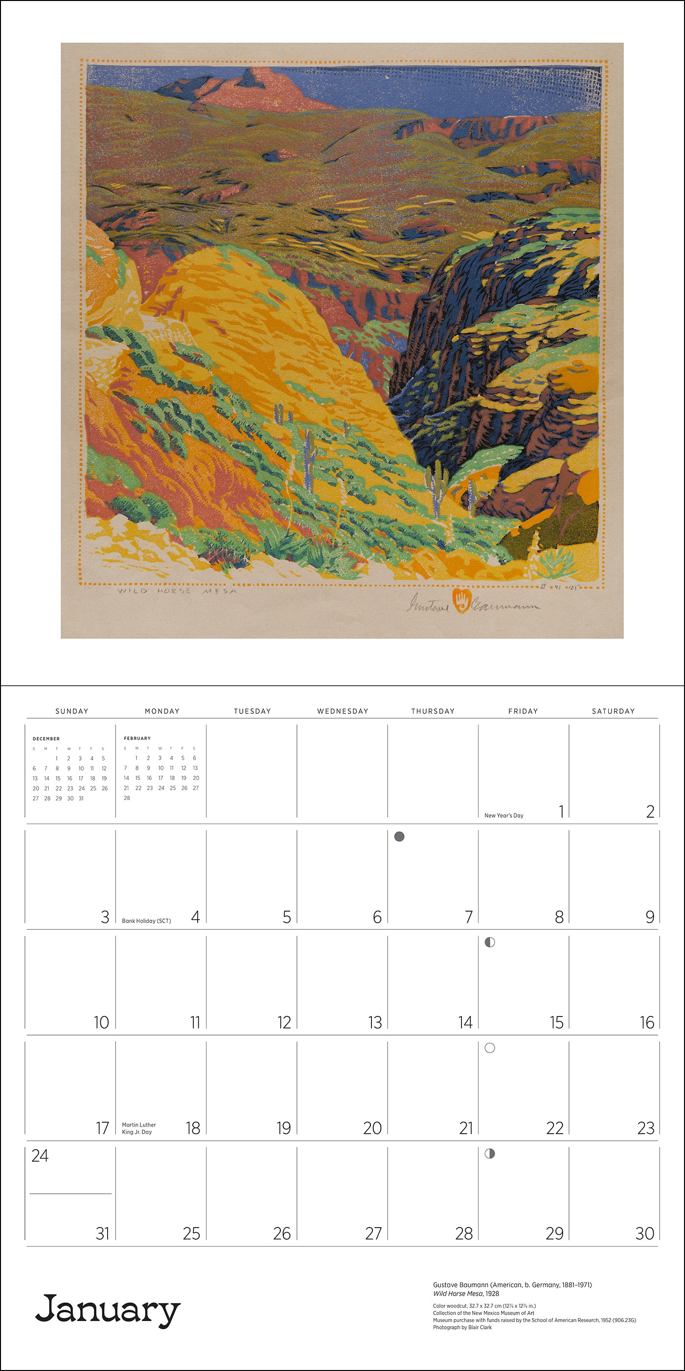 pomegranate-gustave-baumann-2027-wandkalender-landschaften image 3