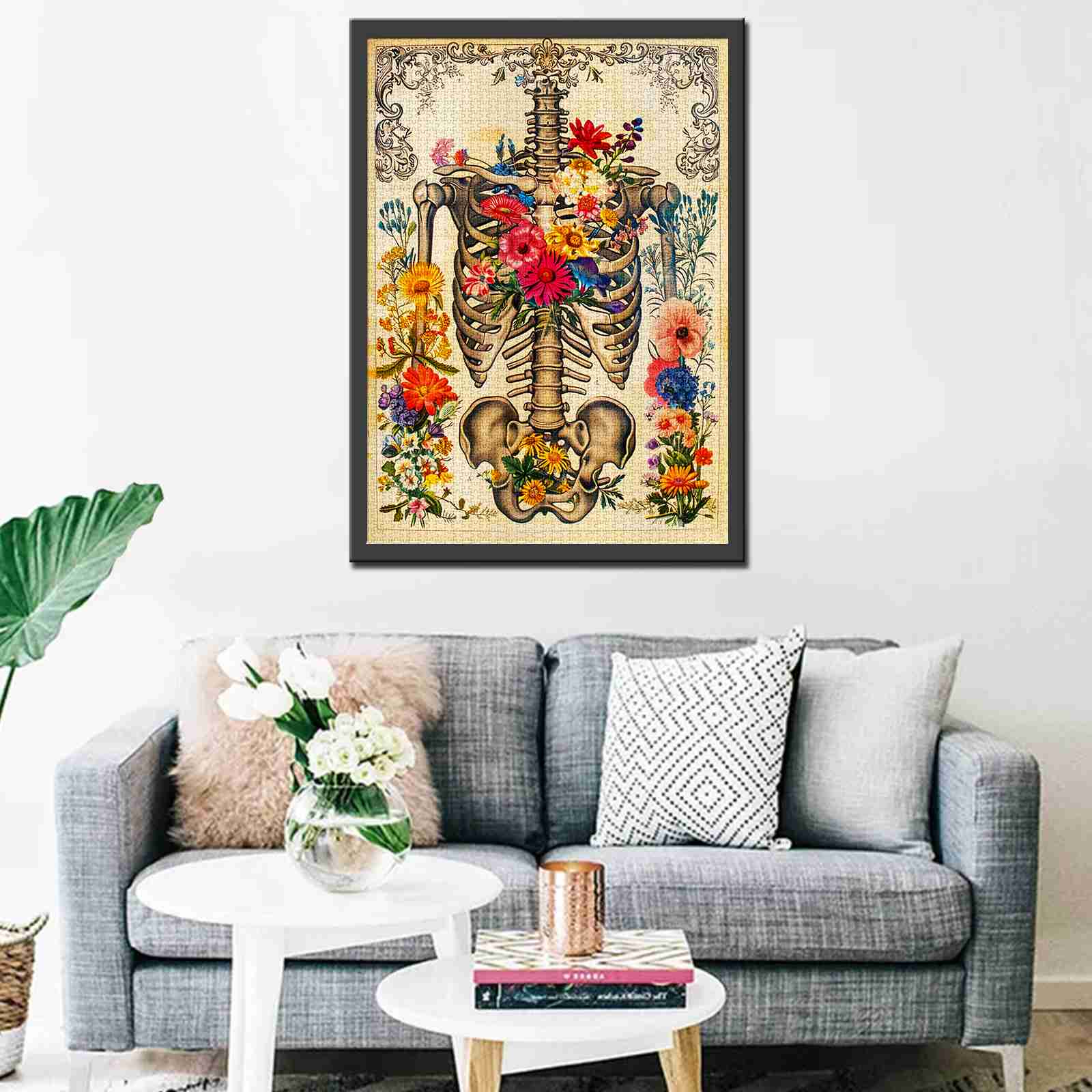 tucocoo-jigsaw-puzzles-floral-skeleton-puzzle-1000-teile image 4