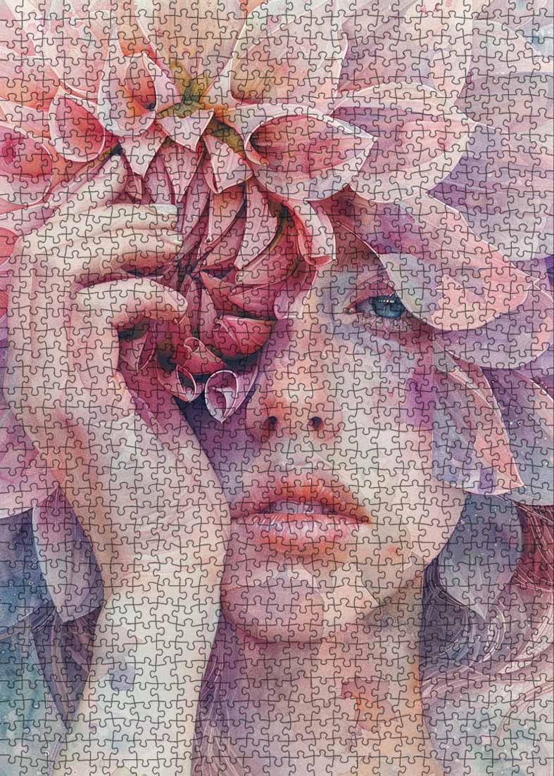 tucocoo-flower-goddess-puzzle-1000-teile-blumenfrau image 2