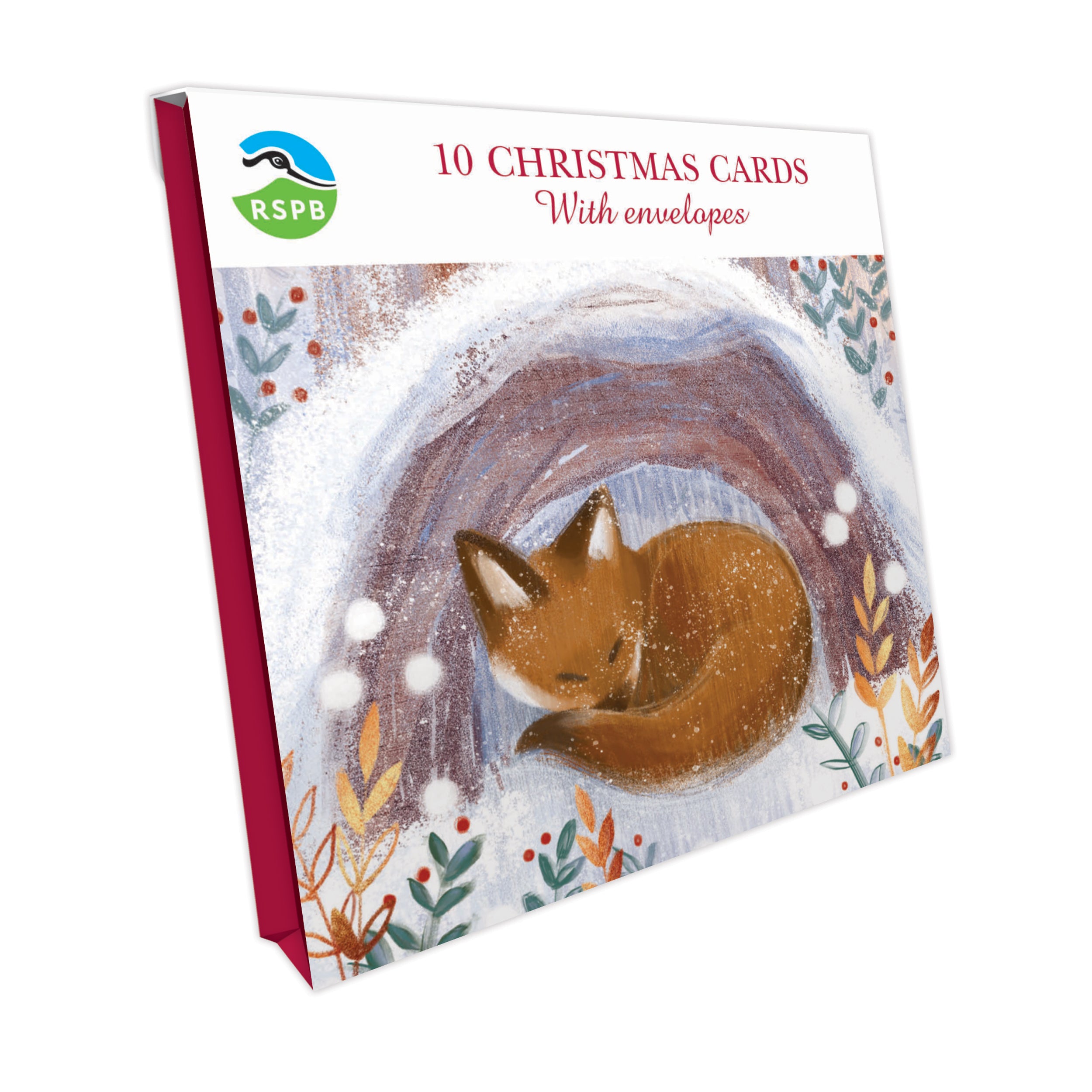 otter-house-snuggling-fox-weihnachtskarten-fuchs-10er-pack image 1