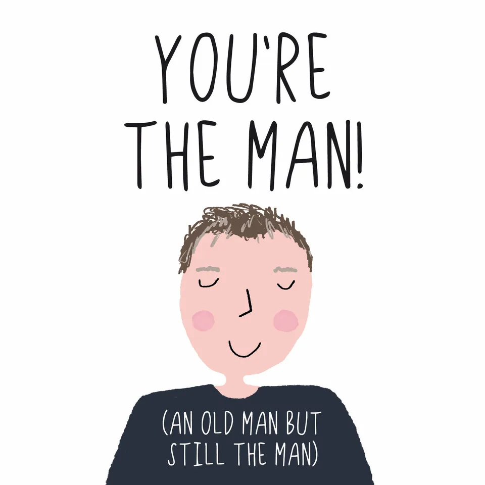 otter-house-man-oh-man-you-re-the-man-gru-karte-f-r-m-nner image 1