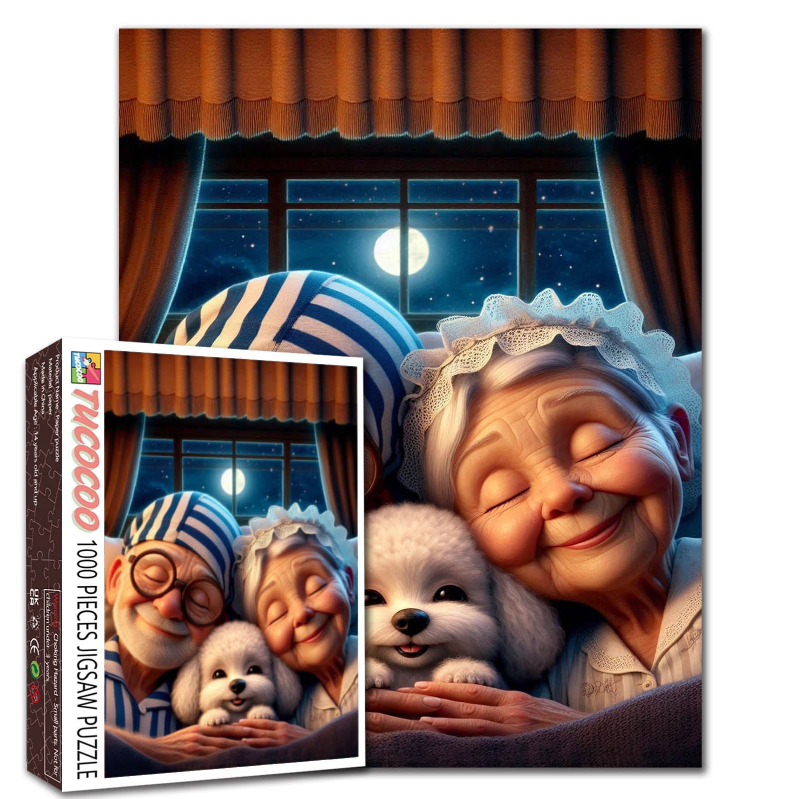tucocoo-moonlit-cozy-night-puzzle-1000-teile-mondmotiv image 1