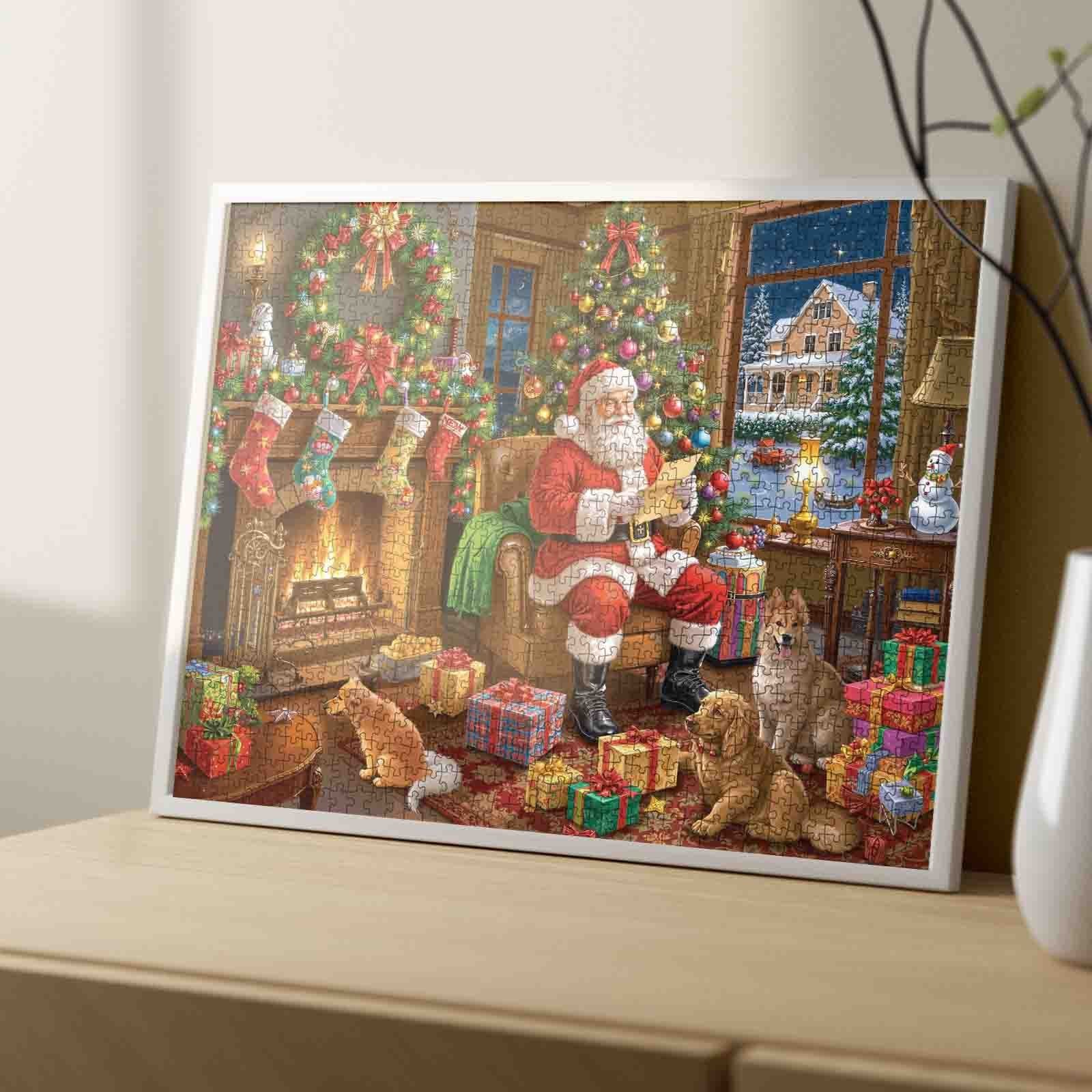 tucocoo-santa-by-fireplace-puzzle-1000-teile-weihnachten image 4