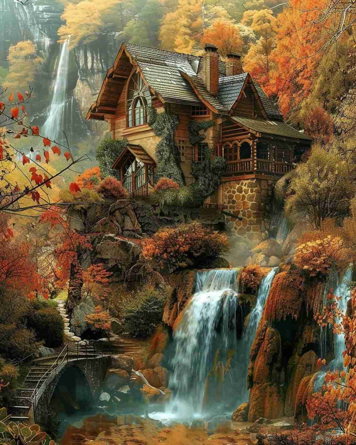 tucocoo-autumn-mountain-retreat-malen-nach-zahlen-h-tte-40x50cm image 2