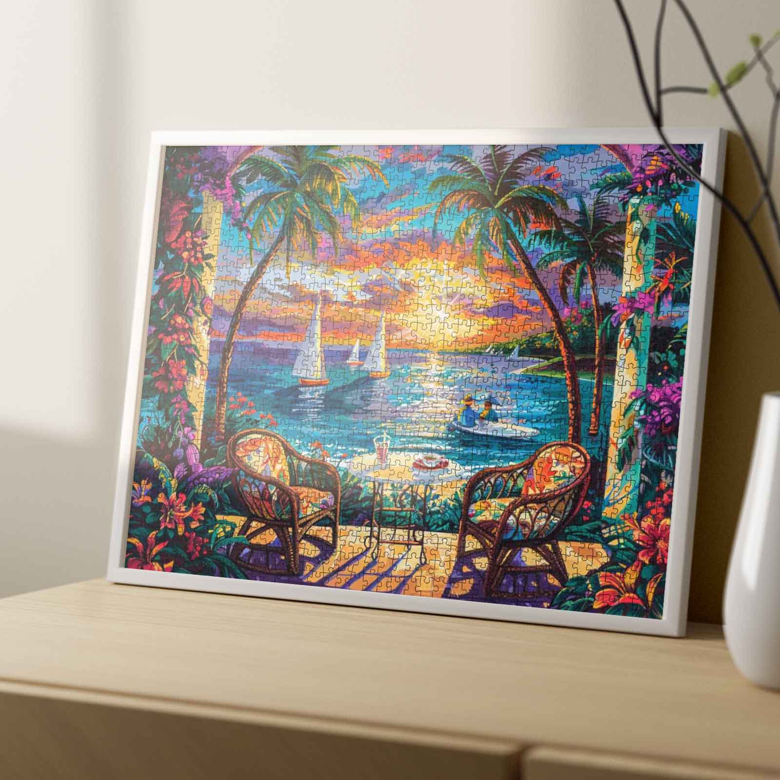 tucocoo-tropical-sunset-retreat-puzzle-1000-teile-strand image 4