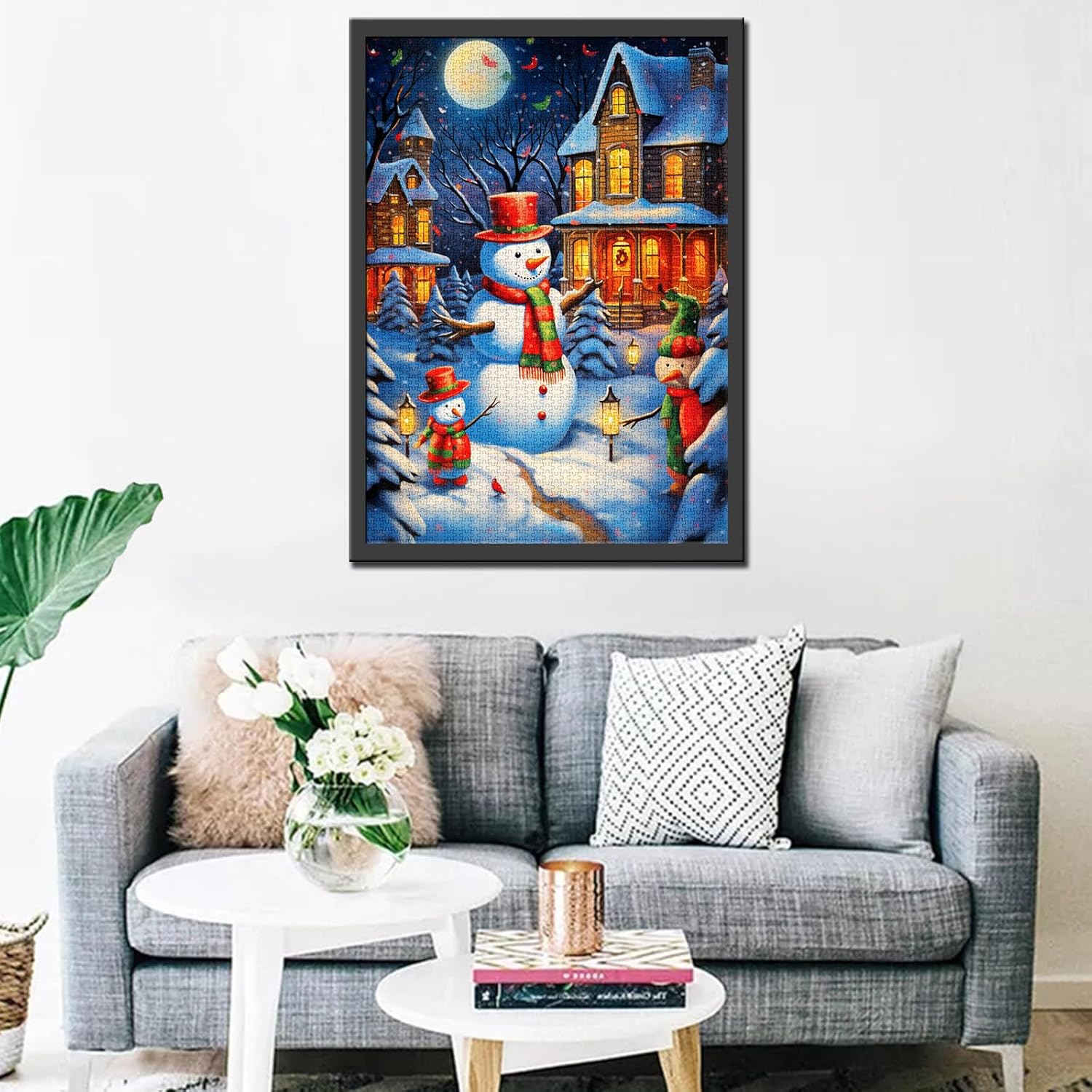 tucocoo-jigsaw-puzzles-snowman-under-the-nightlight-puzzle-1000-teile image 3