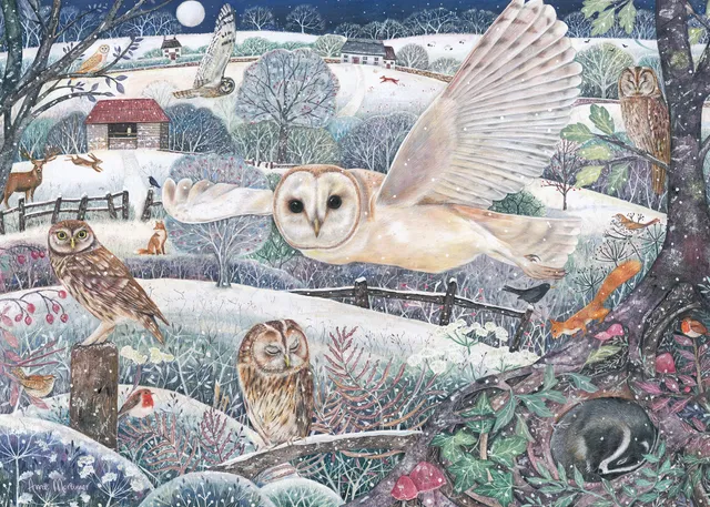 otter-house-owl-flight-puzzle-1000-teile-eule-wildlife image 1