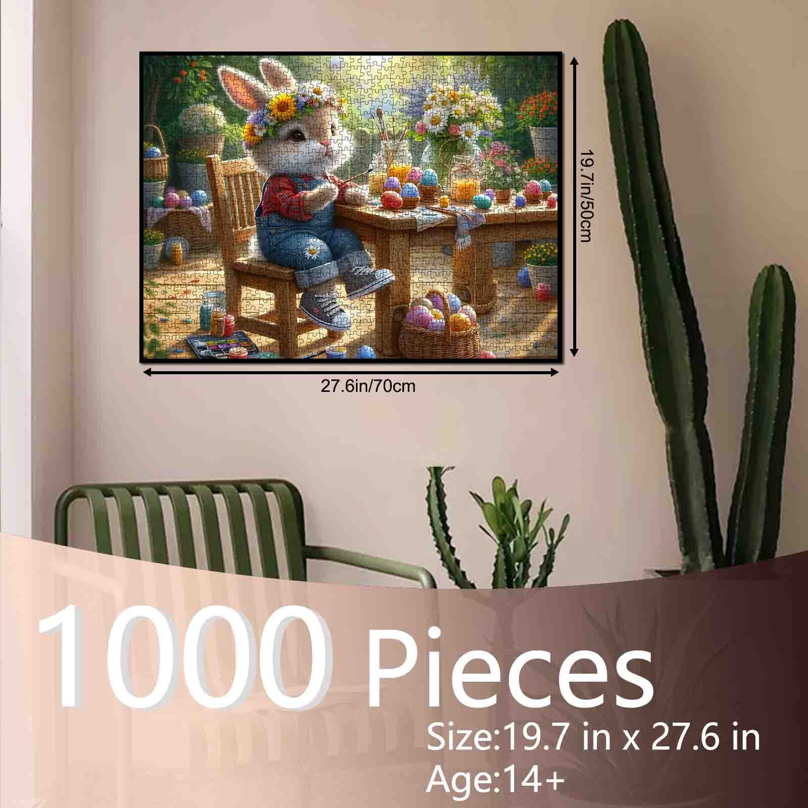 tucocoo-spring-bunny-egg-puzzle-1000-teile-ostern-garten image 5
