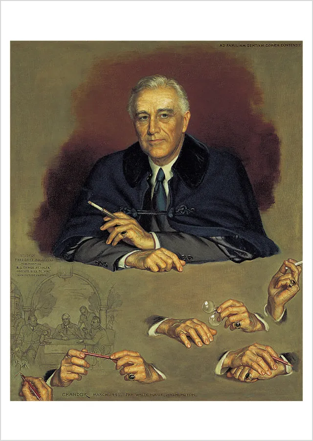 pomegranate-postcards-franklin-d-roosevelt-postkarte image 1