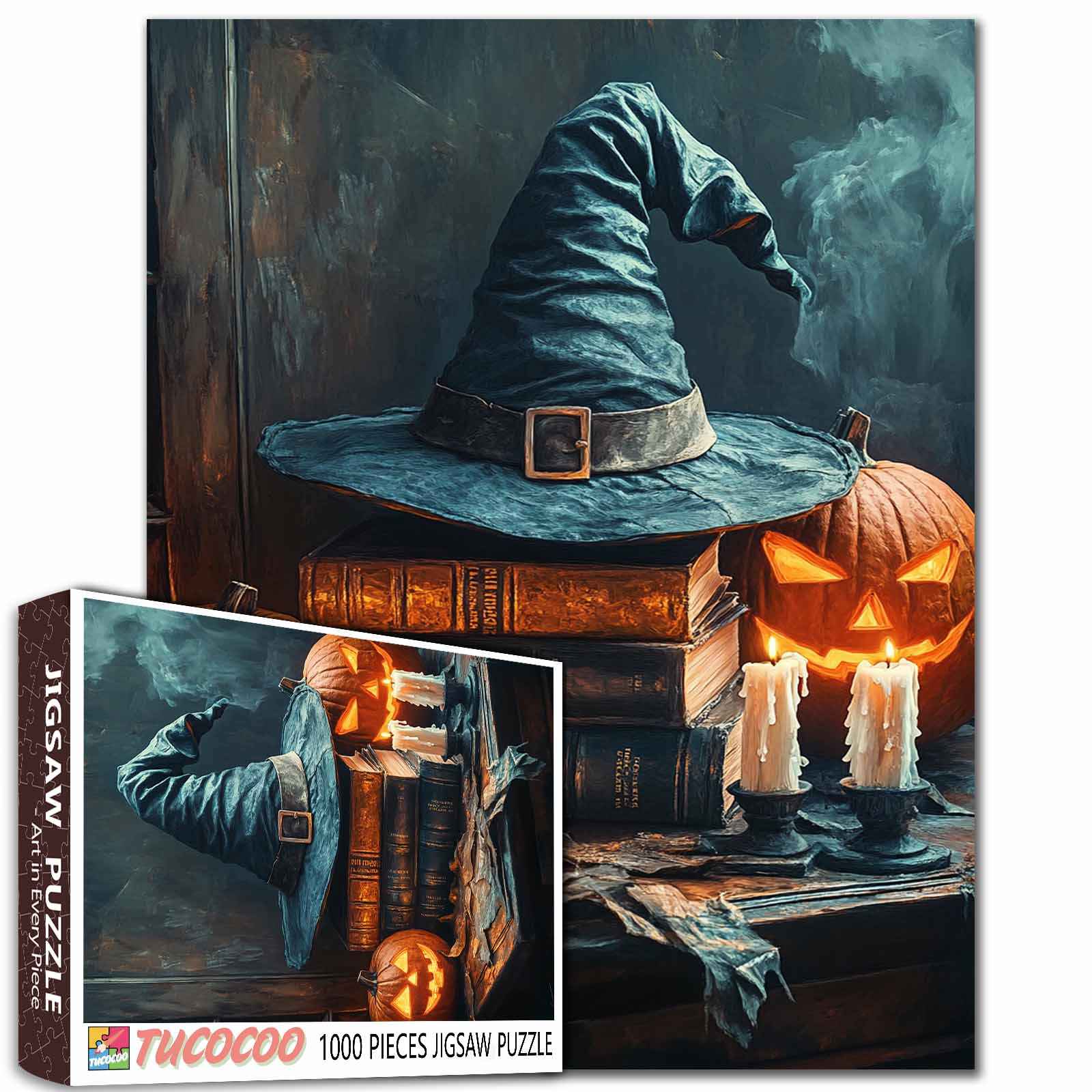 tucocoo-witch-hat-pumpkin-magic-puzzle-1000-teile-halloween image 1