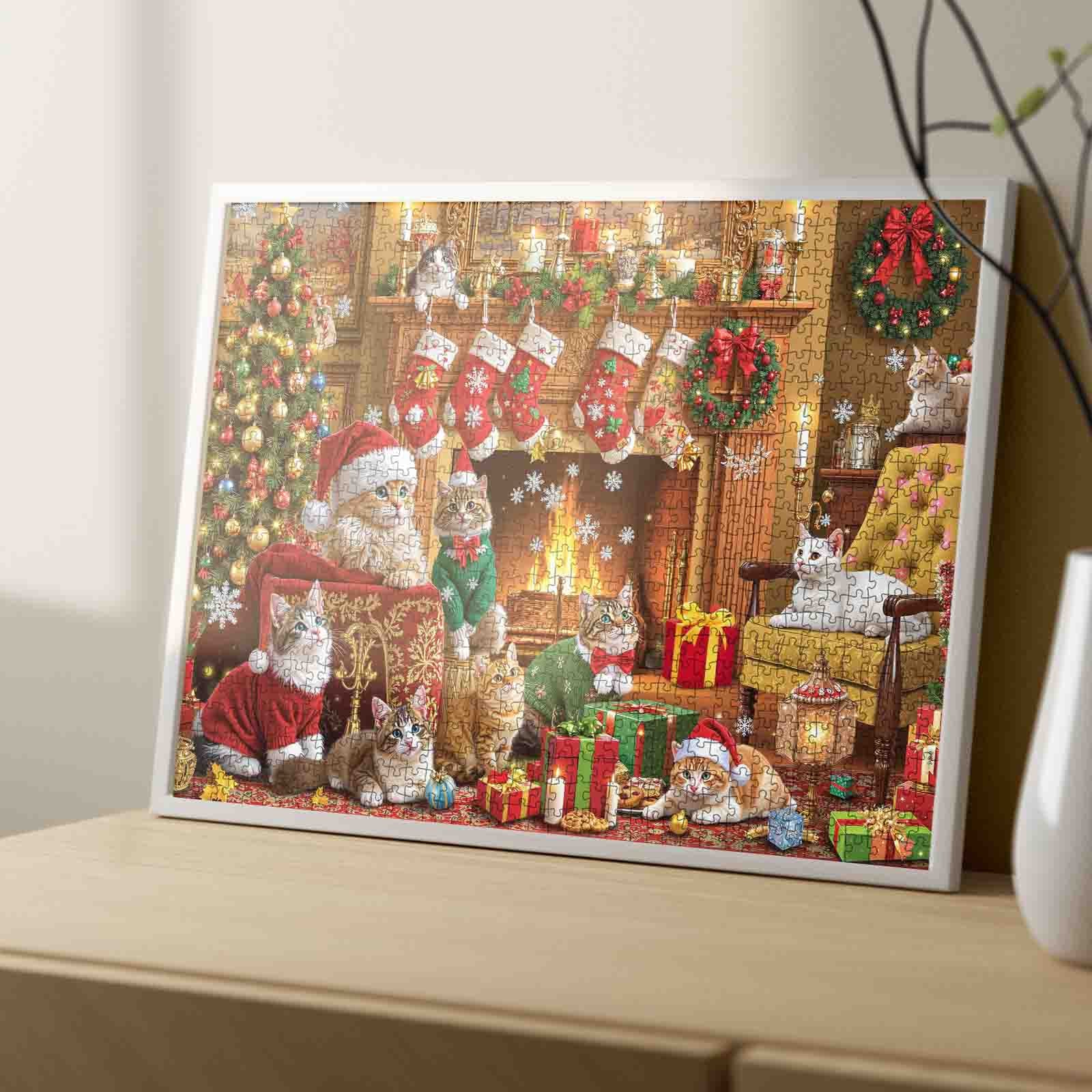 tucocoo-jigsaw-puzzles-festive-christmas-cats-puzzle-1000-teile image 4