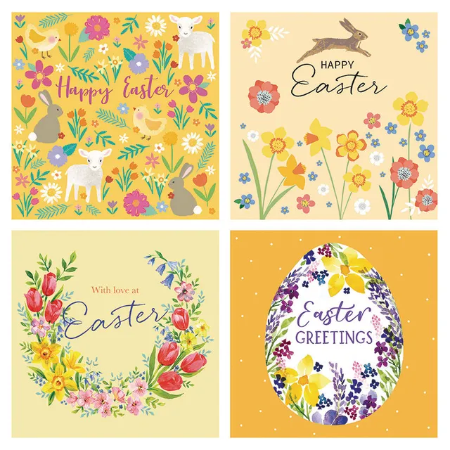otter-house-greetings-cards-osterkarte-5er-pack-illustration image 1