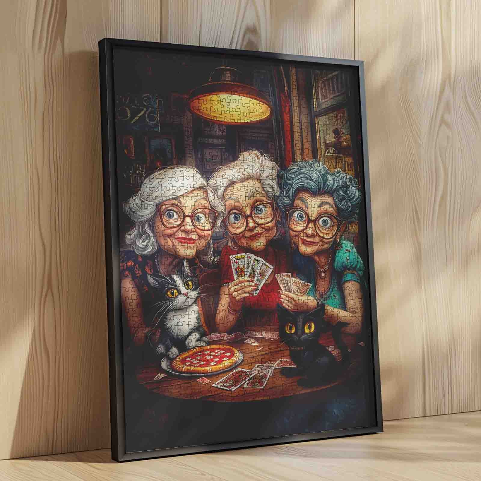 tucocoo-playful-grandmas-and-cats-puzzle-1000-teile image 4