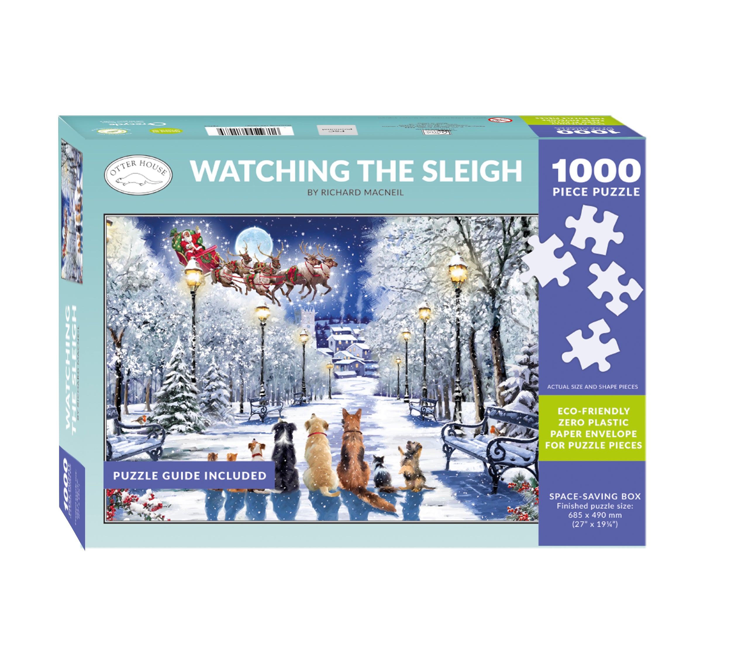 otter-house-puzzles-watching-the-sleigh-1000-teile-puzzle image 2