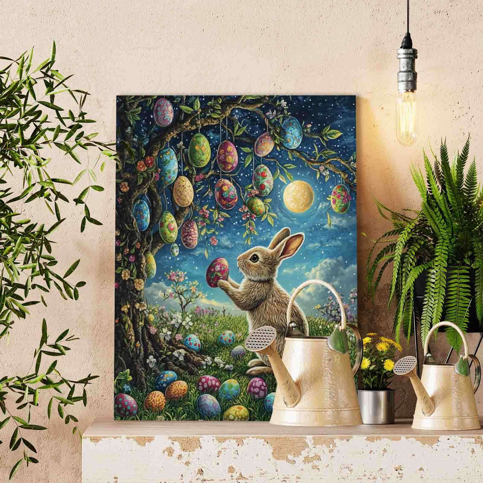 tucocoo-bunny-easter-egg-tree-malen-nach-zahlen-40x50-hase image 2