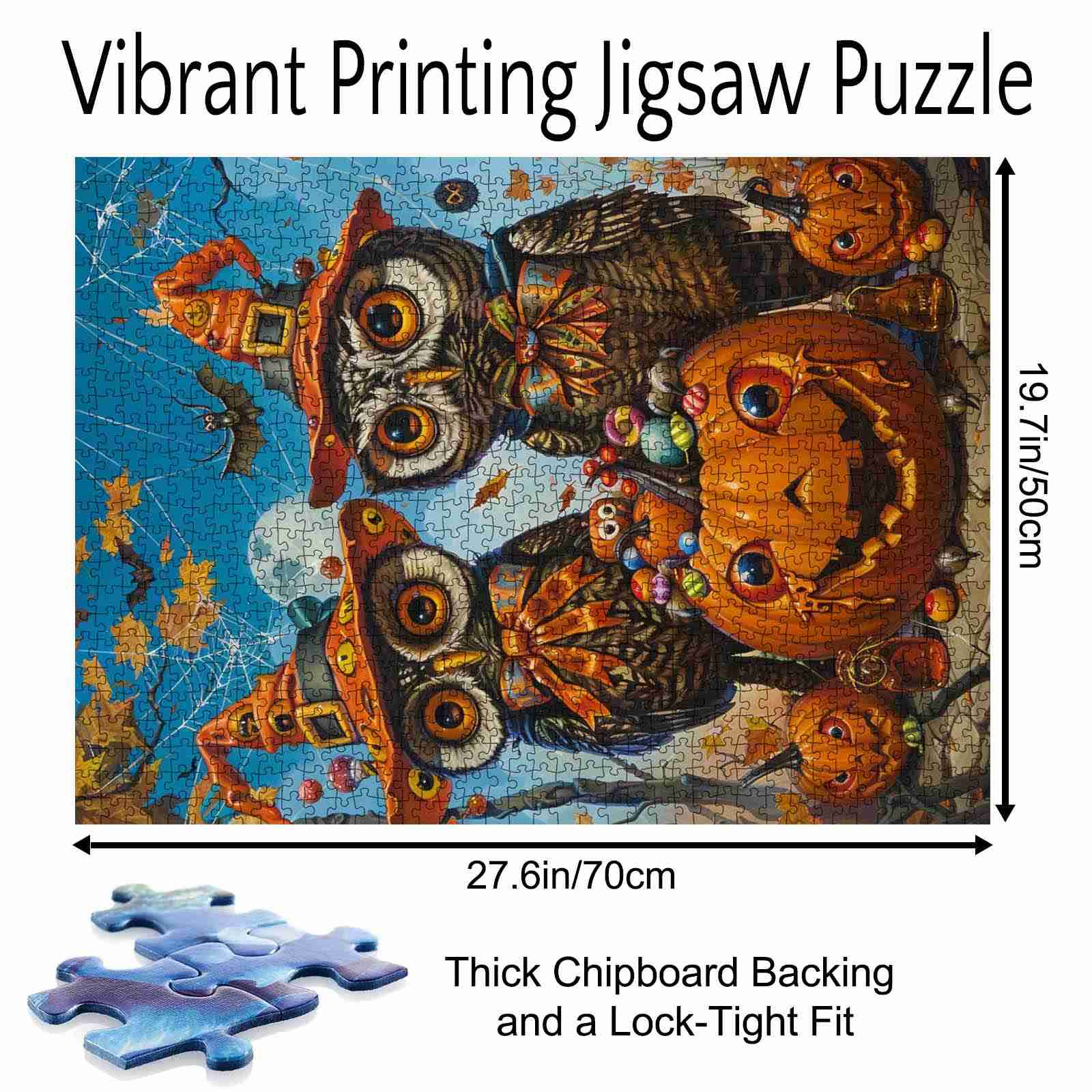 tucocoo-owl-pumpkin-hat-puzzle-1000-teile-halloween-eule image 5